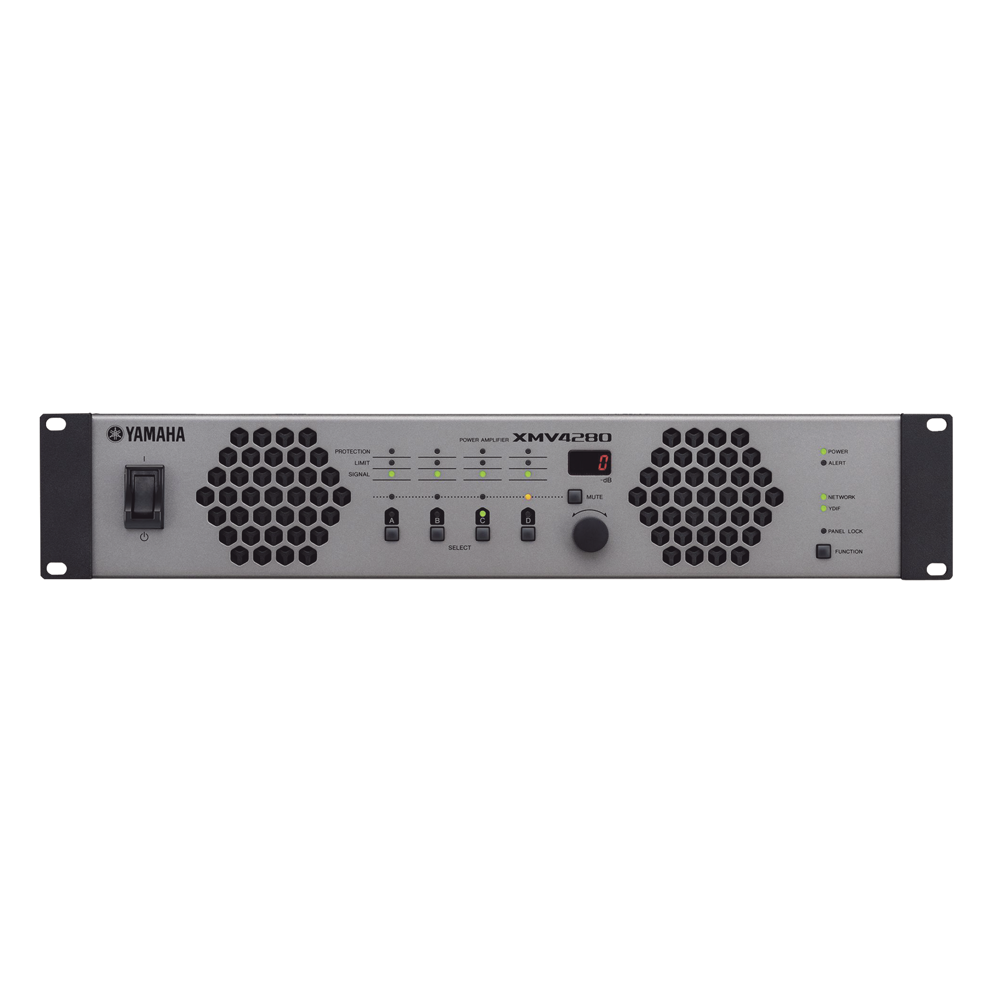 Amplificador de Audio, 4 Canales, 280w, Alta y Baja Impedancia, Conexión Análoga y YDIF, Para Serie MTX — YAMAHA · SKU XMV4280