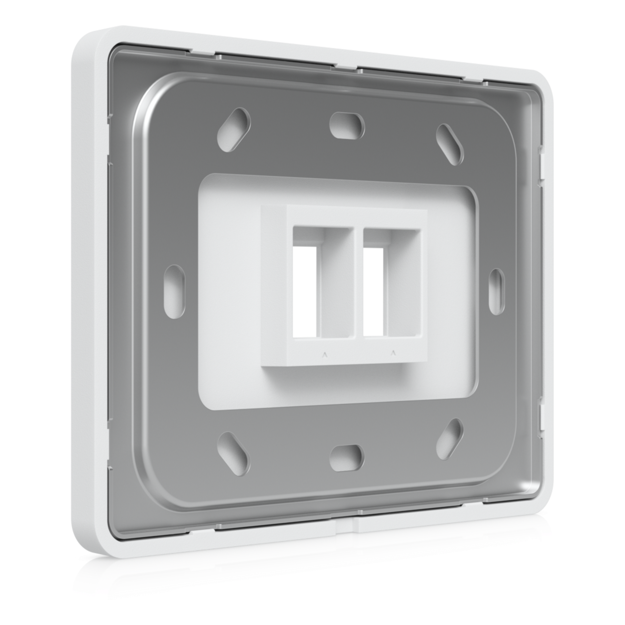 Placa de Pared Keystone / 2 Puertos / Horizontal / Superficie Pintable / 4.4 x 3.2 x 0.12 in / Paquete 4 Piezas
