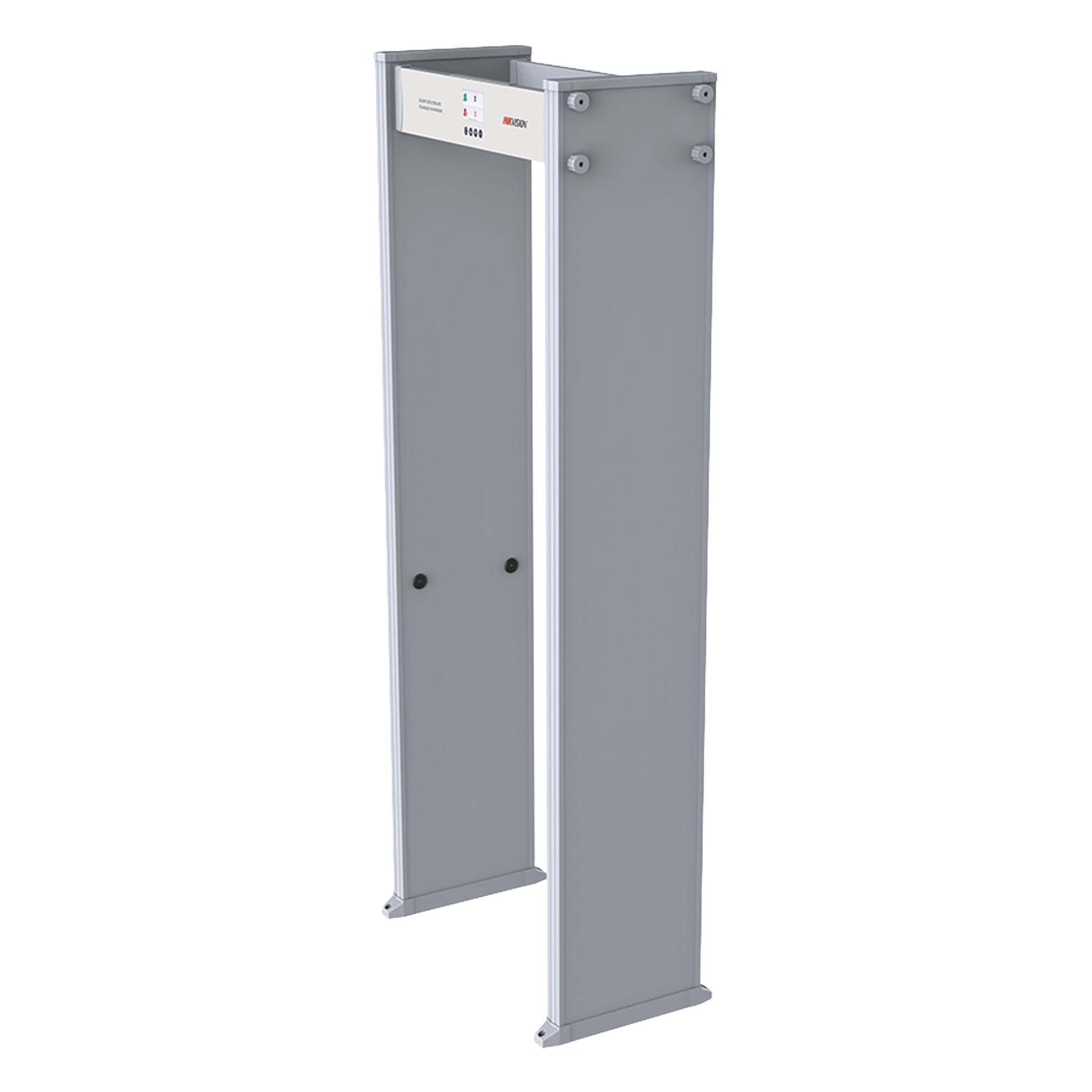 Arco Detector de Metales / 12 Zonas Simultáneas / Pantalla LCD 4.3" / Conteo Bilateral de Personas / Ethernet 10/100M / 255 Niveles de Sensibilidad / Detección 25 mm — HIKVISION · SKU ISD-SMG112-NW