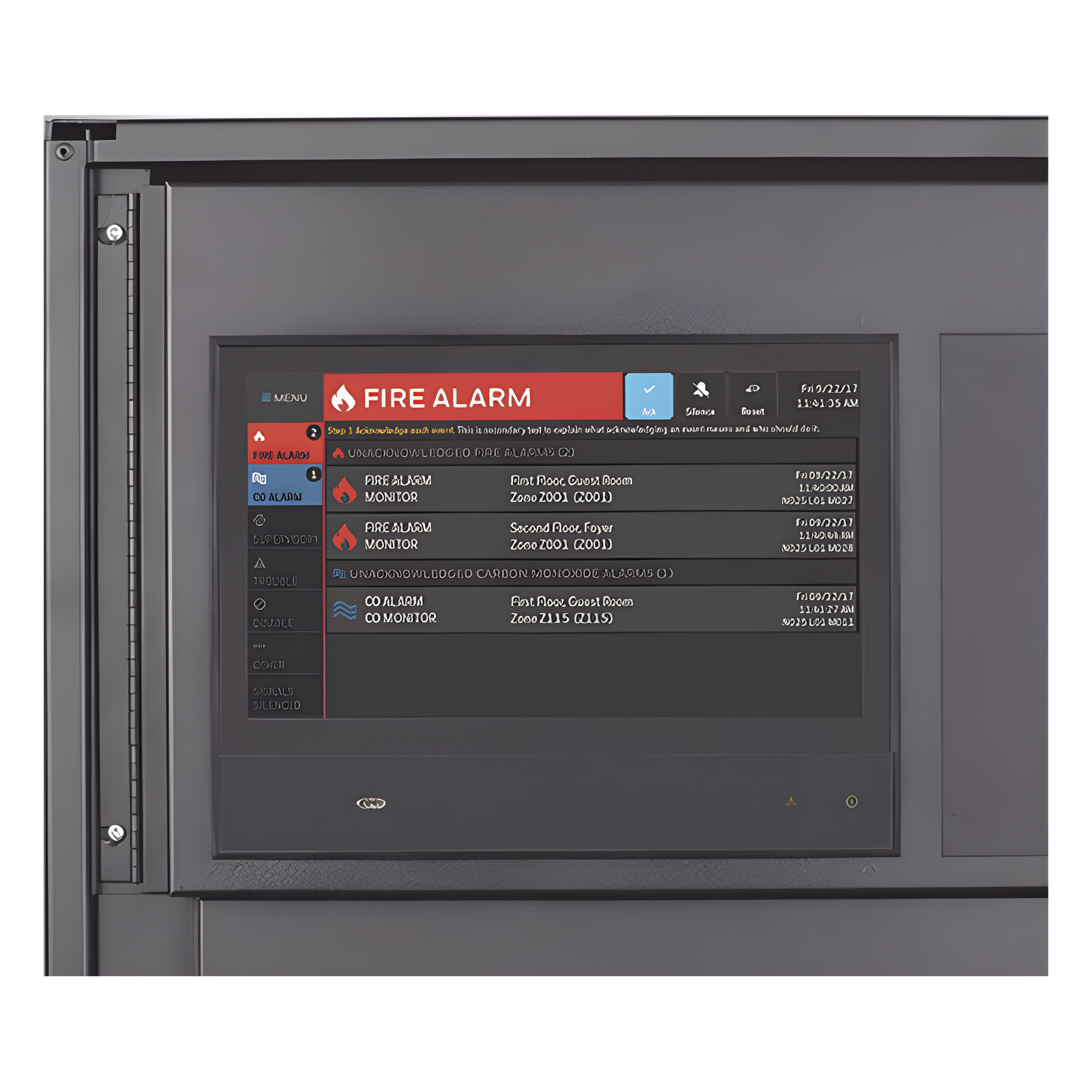 Pantalla Táctil de Control de Red / 10 Pulgadas HD / 1024 x 600 / 2,000 Zonas / 10,000 Eventos / 24 VCC — NOTIFIER · SKU NCD