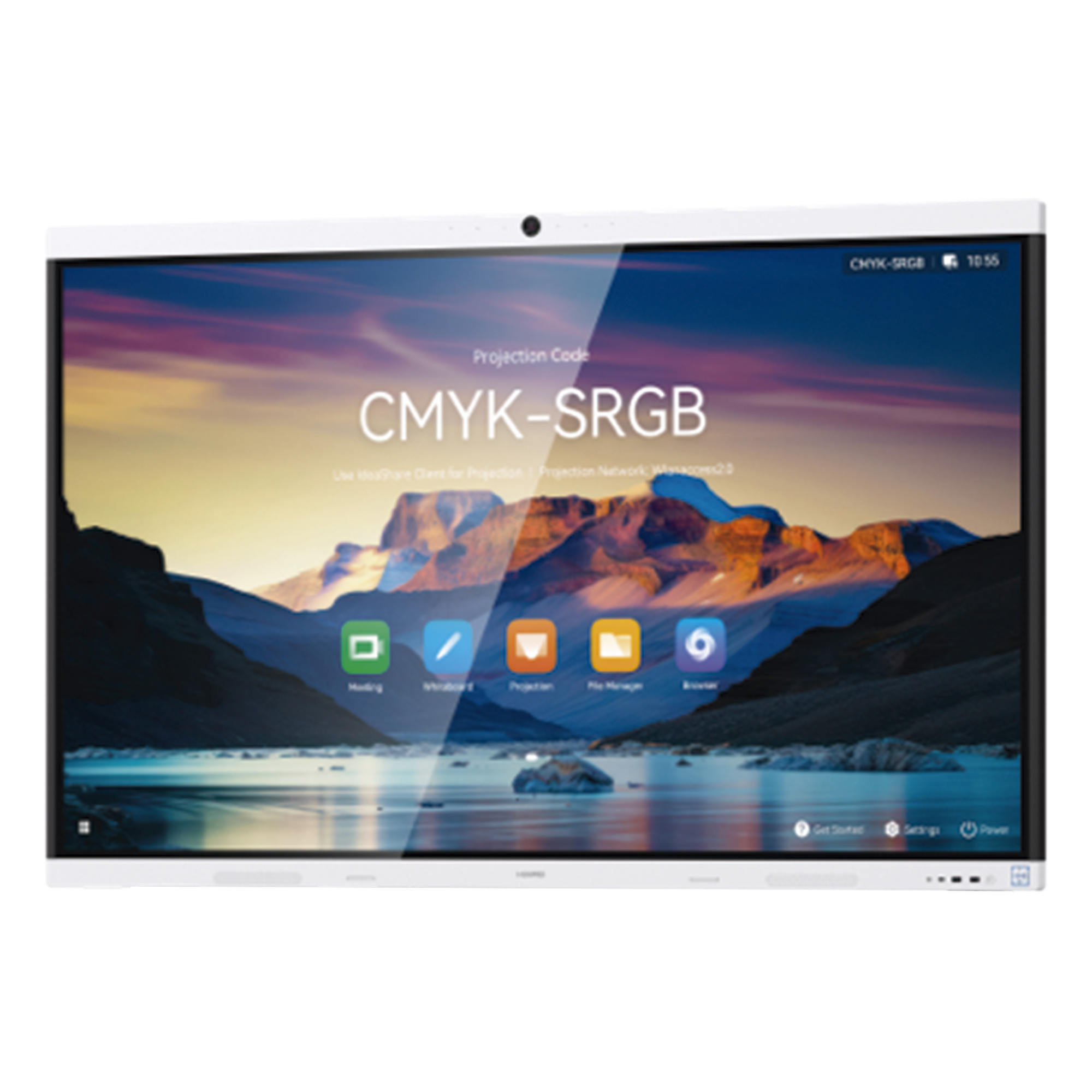 HUAWEI IdeaHub B3, Pantalla interactiva para Colaboración Inteligente, 65", 4K UHD, Harmony, Wi-Fi 6, Seguimiento de Voz, BYOM, Administración desde la Nube Gratis, blanco Jade · SKU IHB3-65SA