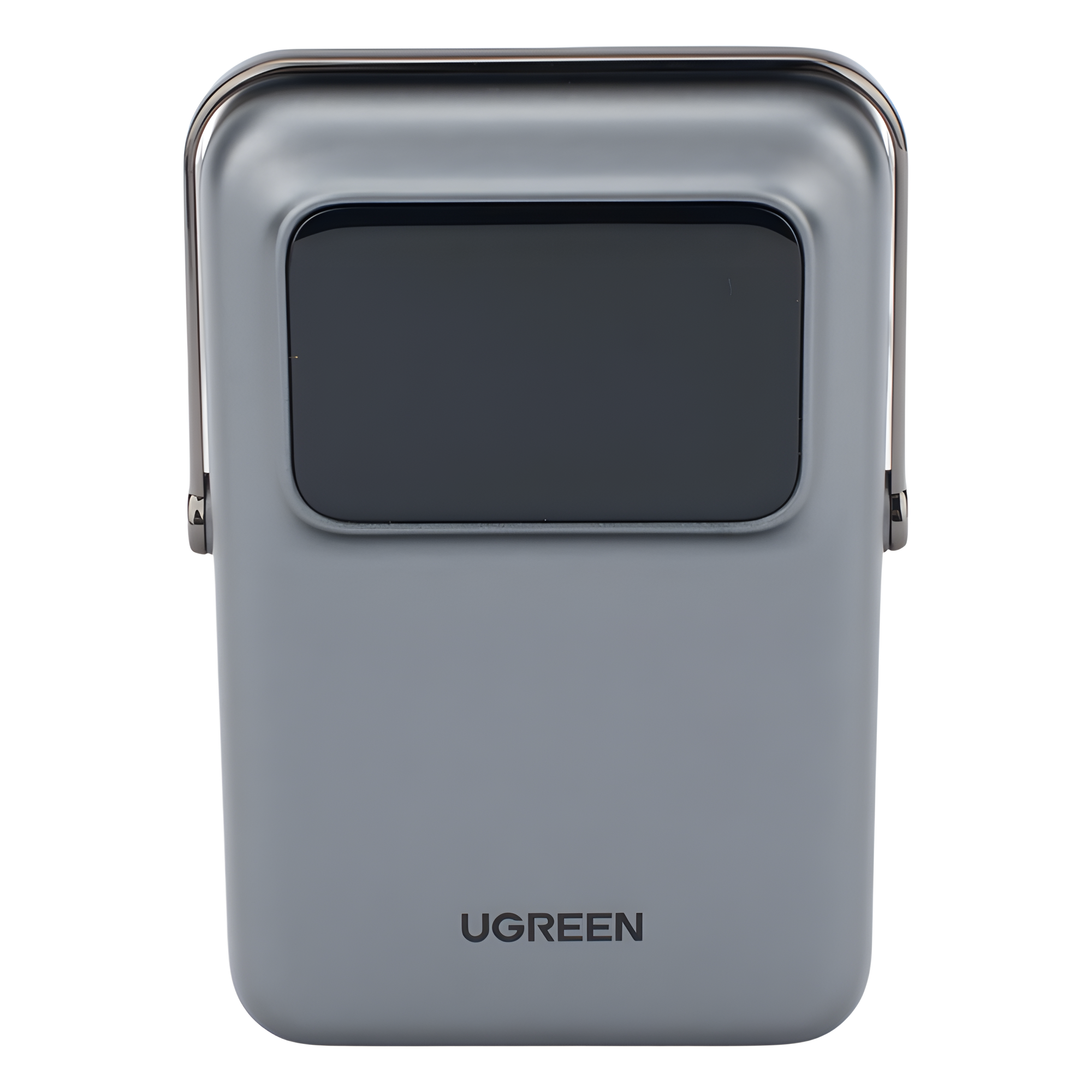 Power Bank Serie UNO Inalambrico | 10000mAh | 7.5W/20W  |  Con Emojis de Estado | Carga Rápida USB-C Bidireccional  | Pantalla TFT  Inteligente | Con Holder | Color Grey.
