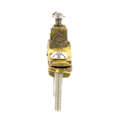 Conector Tubo a Cable / Bronce 100% / Tubo hasta 1 1/4 in / Cable 4 AWG / Aterrizaje Torres TZ / Sin Soldadura