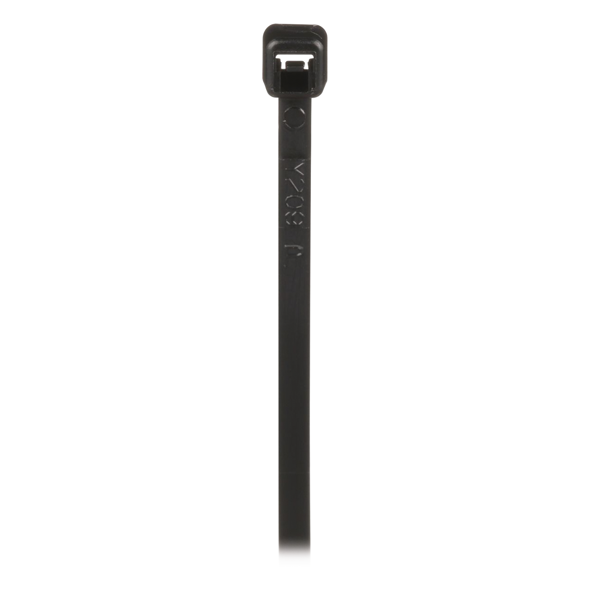 Cincho de Nylon 6.6 de Bloqueo, 203 mm largo x 2.5mm ancho, Color Negro, Exterior Resistente a Rayos UV, Paquete de 1000pz — PANDUIT · SKU PLT2M-M0