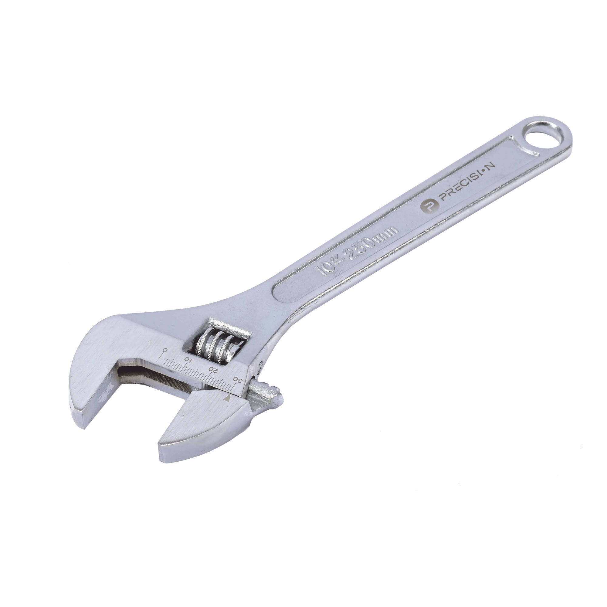 Llave Ajustable (Perico) de 20.5 cm (10”). Apertura máxima de Mordaza de 30 mm.