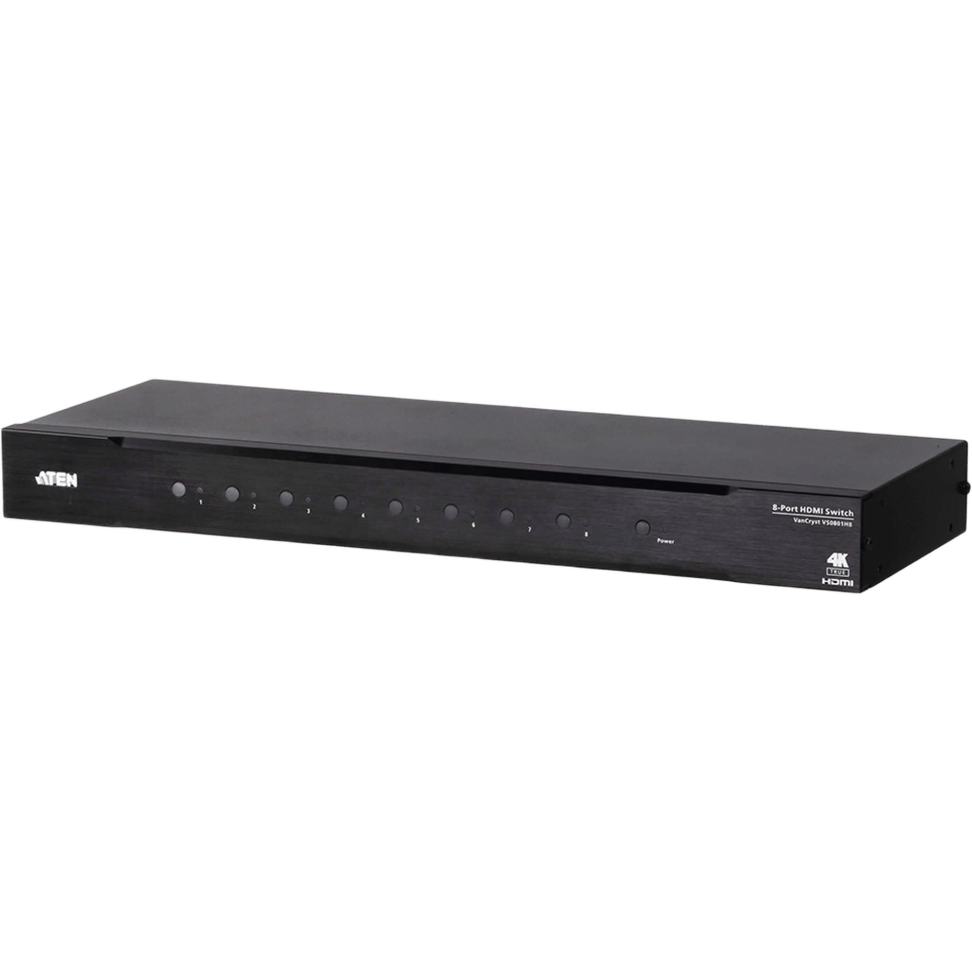 Switch HDMI | 8 Entradas x 1 Salida | Resolución True 4K 4:4:4 | Control RS-232 e IR | HDCP 2.2 | HDR10+ | Plug & Play 