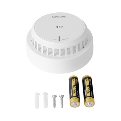 (HikFire) Detector de Humo Óptico Hikvision / Tecnología Avanzada de Detección de Incendios / Alarma Temprana y Fiabilidad Certificada