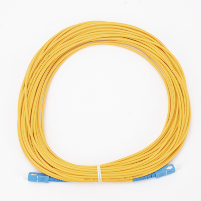 Jumper de Fibra Óptica Monomodo SC/UPC-SC/UPC Simplex de 10 Metros (32.81 Pies), 3mm