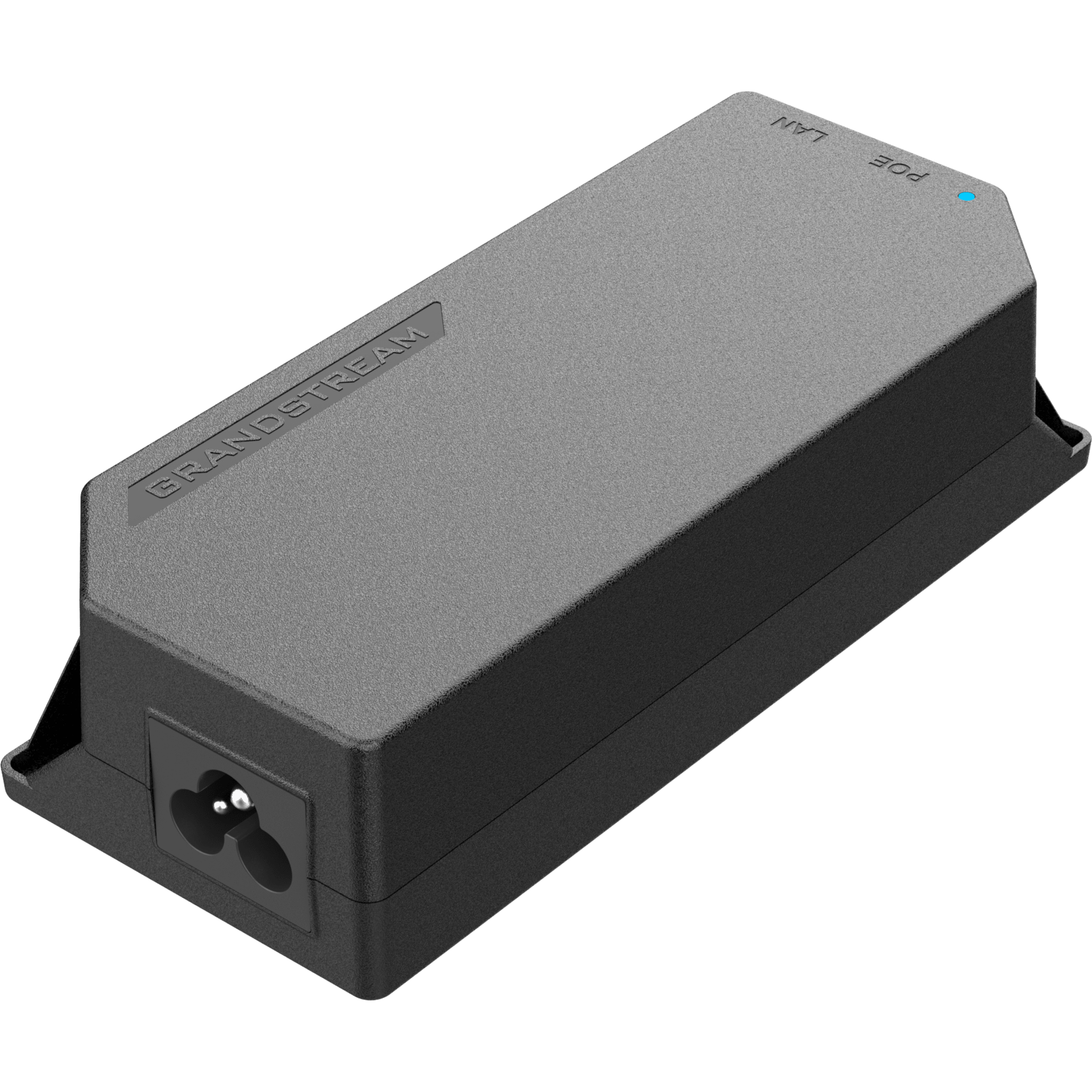 PoE Injector Grandstream 15W MultiGigabit / Compatible con IEEE 802.3af / 1x 2.5Gbps RJ45 LAN IN / 1x 2.5Gbps RJ45 LAN OUT con PoE 15.5W / 100~240VAC / 54VDC / Plug-and-Play / FCC, CE, RCM, IC