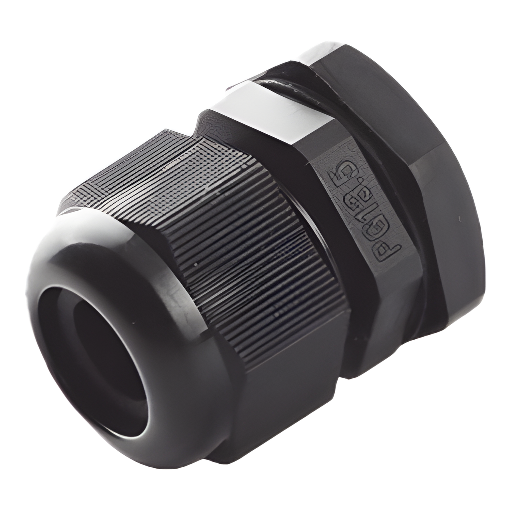 Conector Tipo Glándula / Cable 6-12 mm / Rosca 20.2 mm (51/64') / Plástico Negro / Uso Industrial — TXPRO · SKU TXG-PG-13.5BK