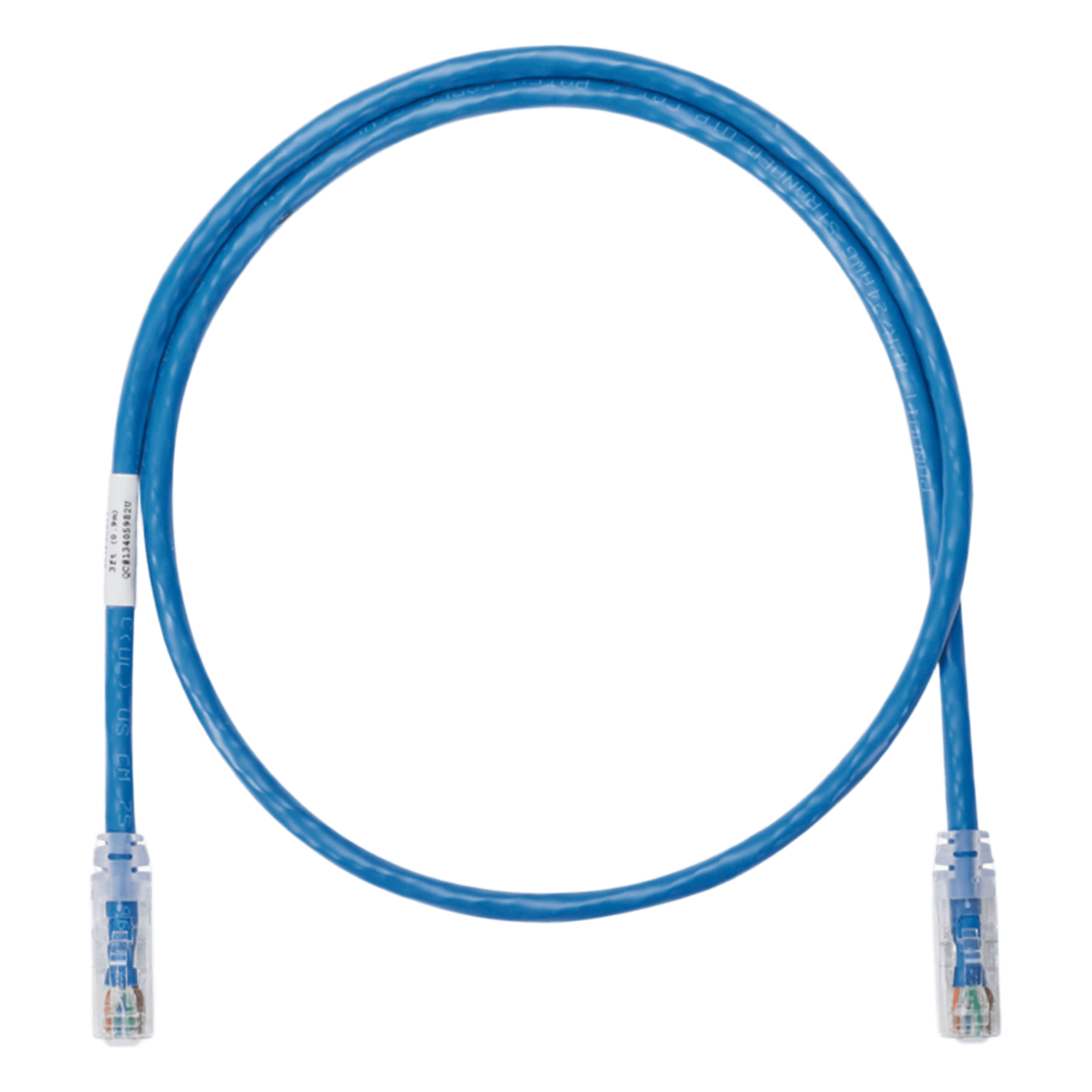 Cable de Parcheo UTP / Categoría 6 Clase E / 7.62 m (25 ft) / 24 AWG / T568B / Azul