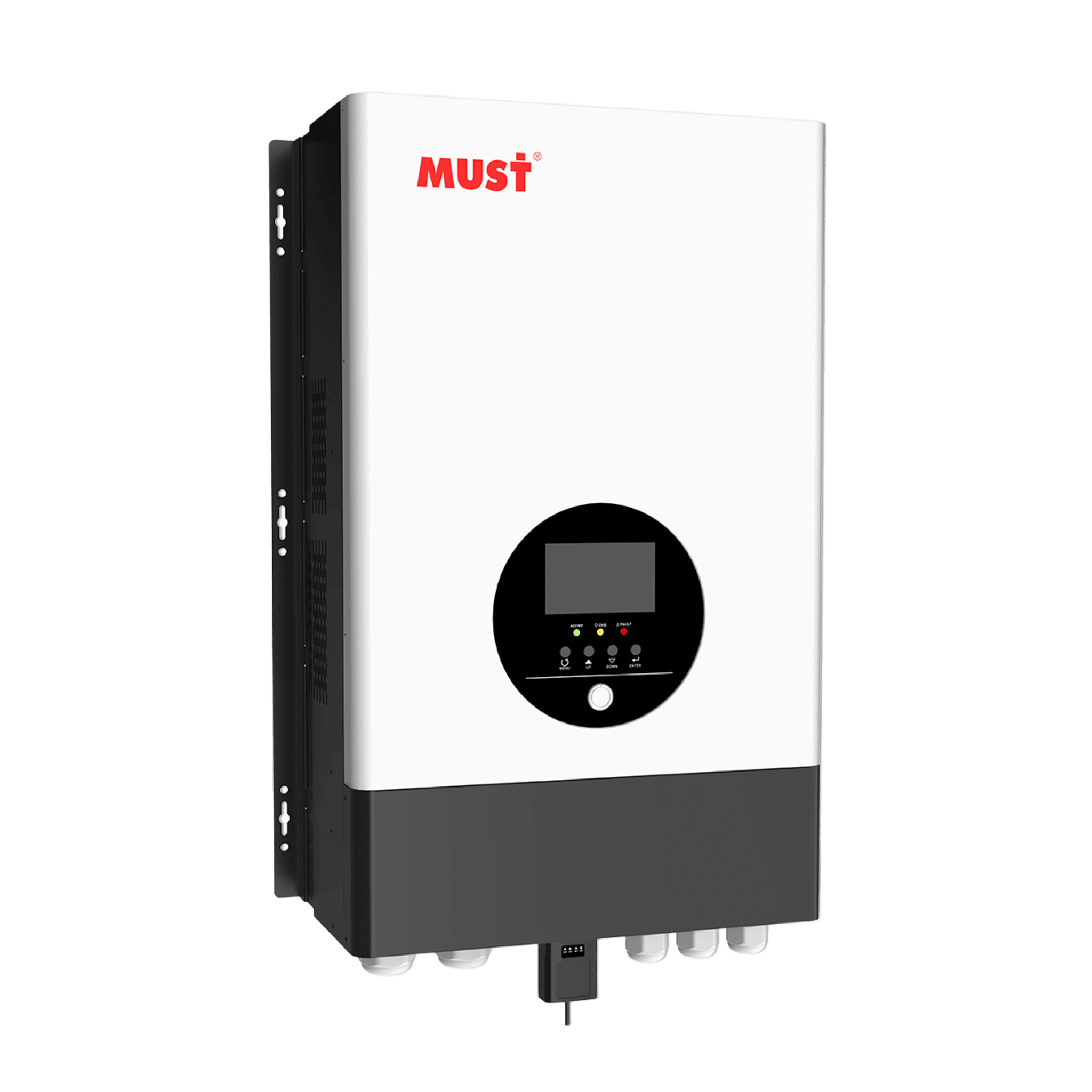 Inversor / Cargador para Sistemas Tipo Isla de 8,000W a 48Vcd / 220Vca, Onda Sinusoidal Pura con Controlador MPPT — MUST · SKU PV398048TLV
