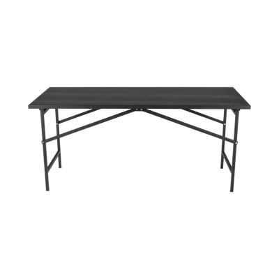 Mesa de Trabajo Plegable / Capacidad 250 kg / 130 x 80 x 92 cm / Estructura Metálica / Color Negro