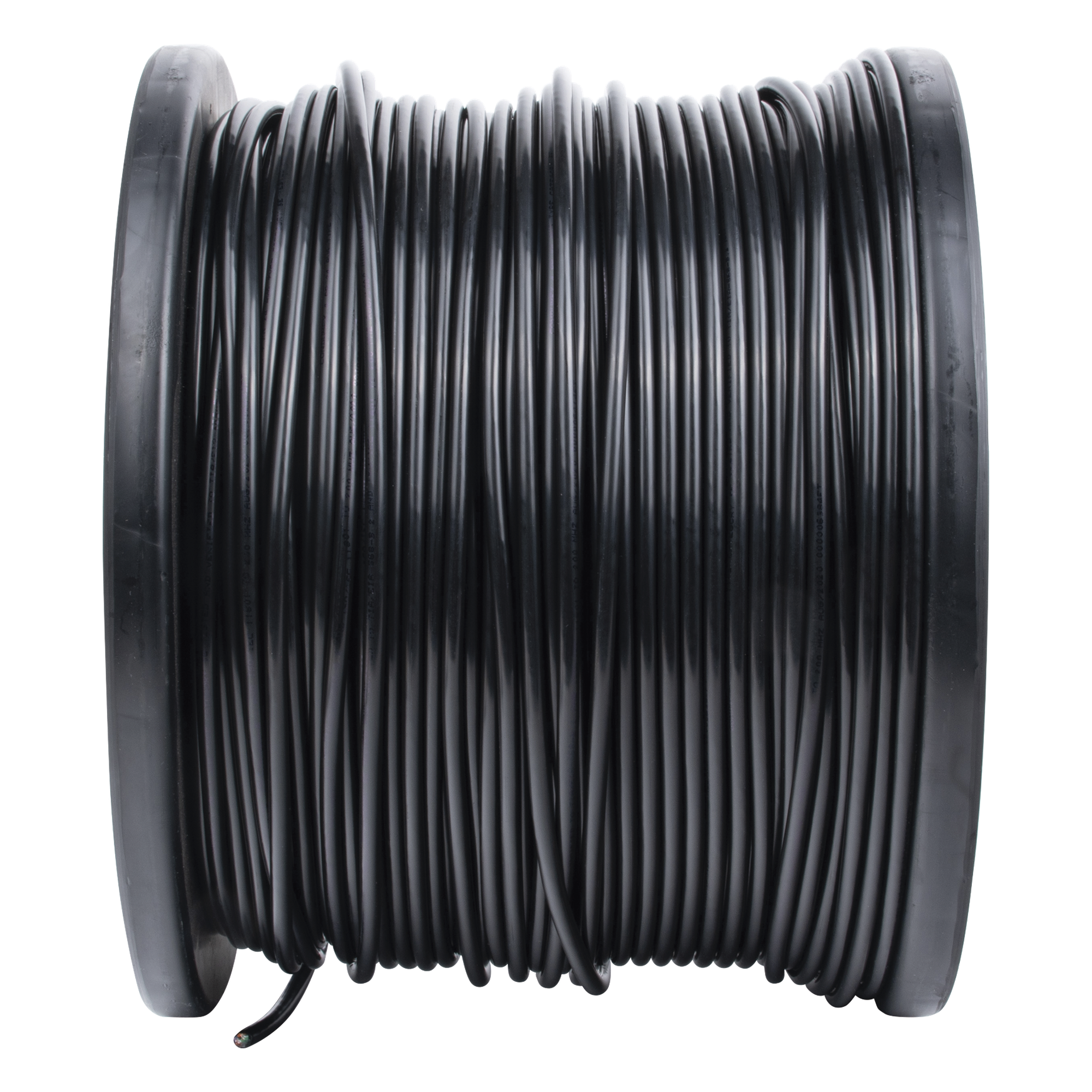 Bobina de 305 Metros (1000 Pies) Cat5e con Gel para Exterior, Color Negro, para Aplicaciones en Sistemas de Redes de Datos y Cableado Estructurado. Uso Intemperie.