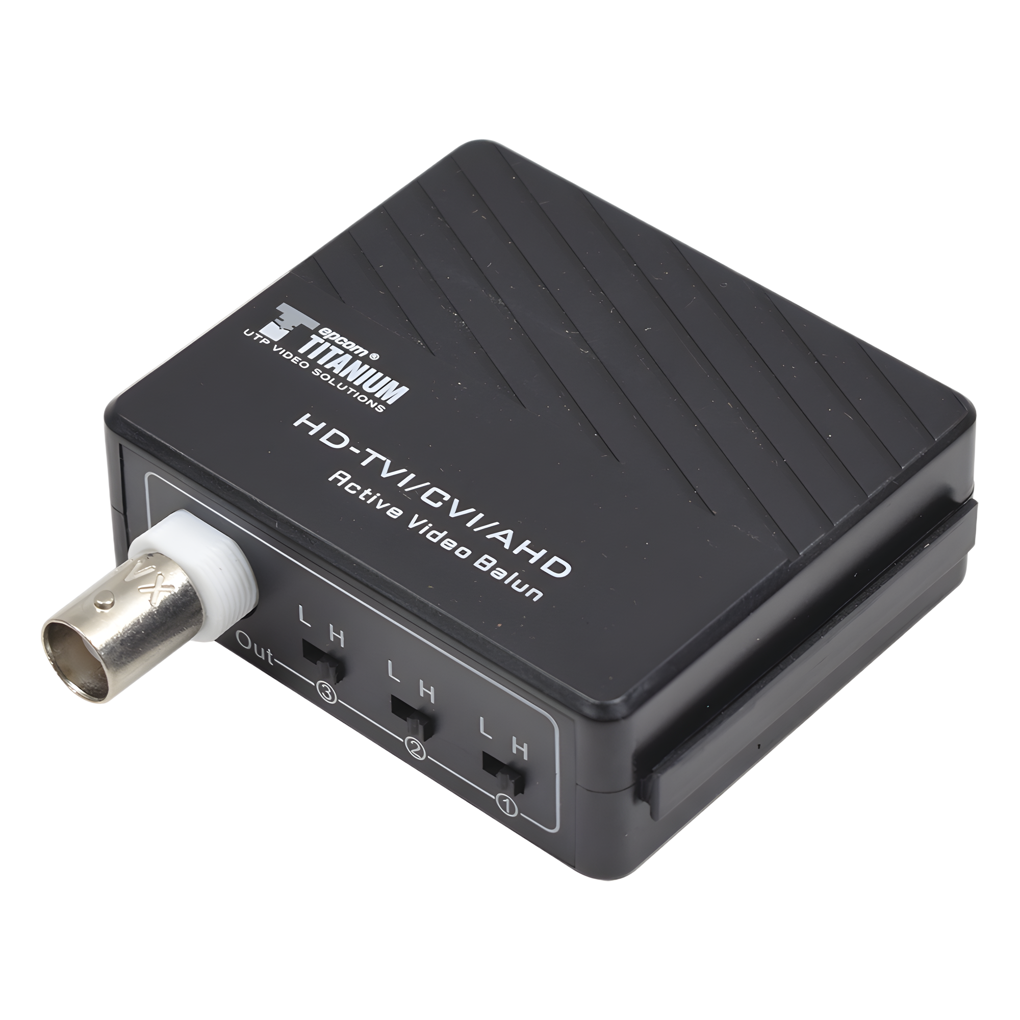 (TRANSCEPTOR) RECEPTOR DE VIDEO ACTIVO DE LARGO ALCANCE / 400 Metros con RECEPTOR ACTIVO TT4501T / Resolución 2 MP / Compatible con cámaras HD-TVI/CVI/AHD/CVBS / Protección Interconstruida contra sobretensión. — EPCOM TITANIUM · SKU TT4501R