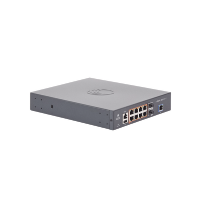Switch cnMatrix EX2010-P capa 3 de 10 puertos(8 PoE Gigabit 802.3af/at, 2 SFP, 1 consola, 1 MNGMT, 1 USB) administración desde la Nube (MX-EX2010PXA-U)