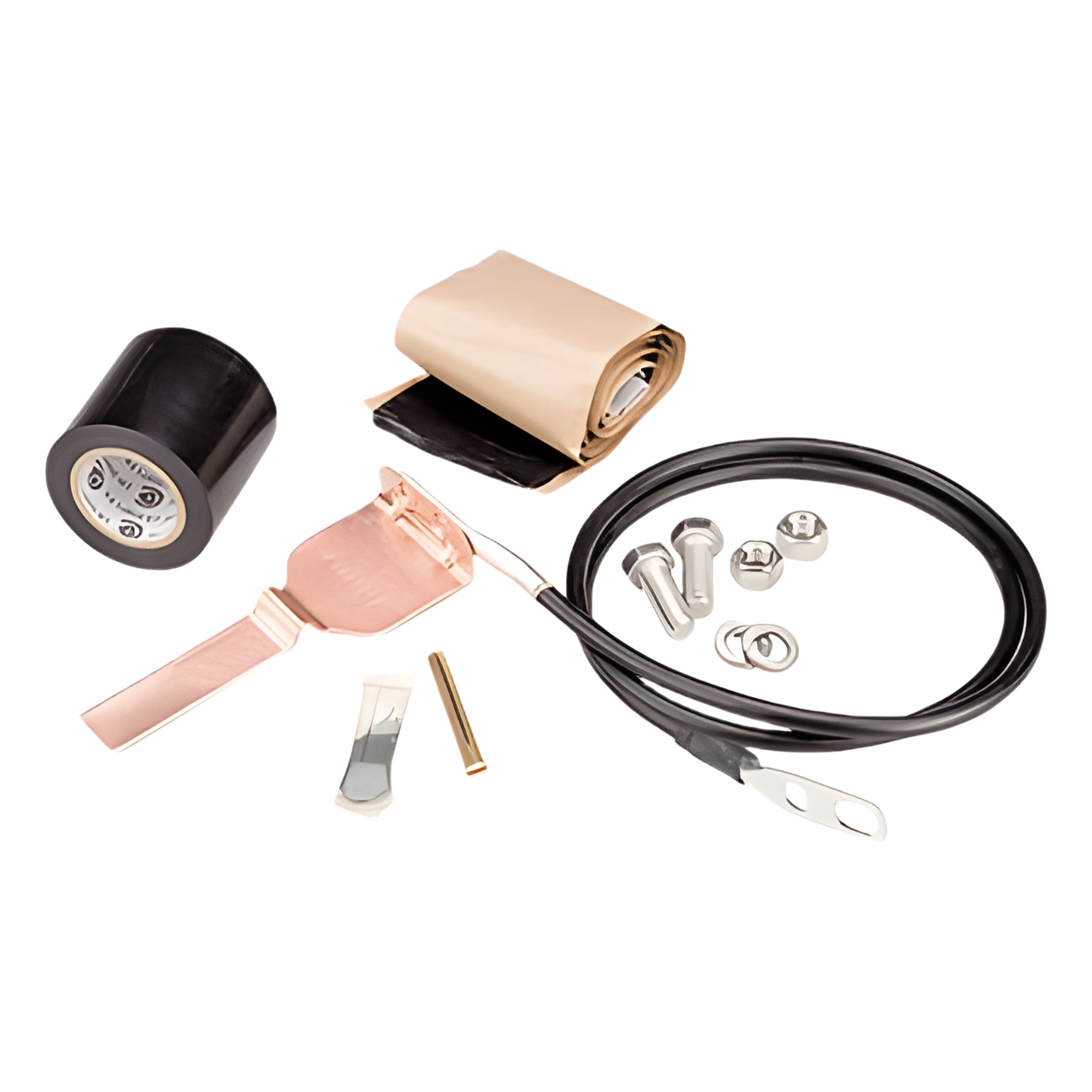 Kit de aterrizaje Estándar para cable coaxial de 1/4", 3/8", CNT-400, 9913. Longitud del conductor 60". — ANDREW / COMMSCOPE · SKU 223-1584