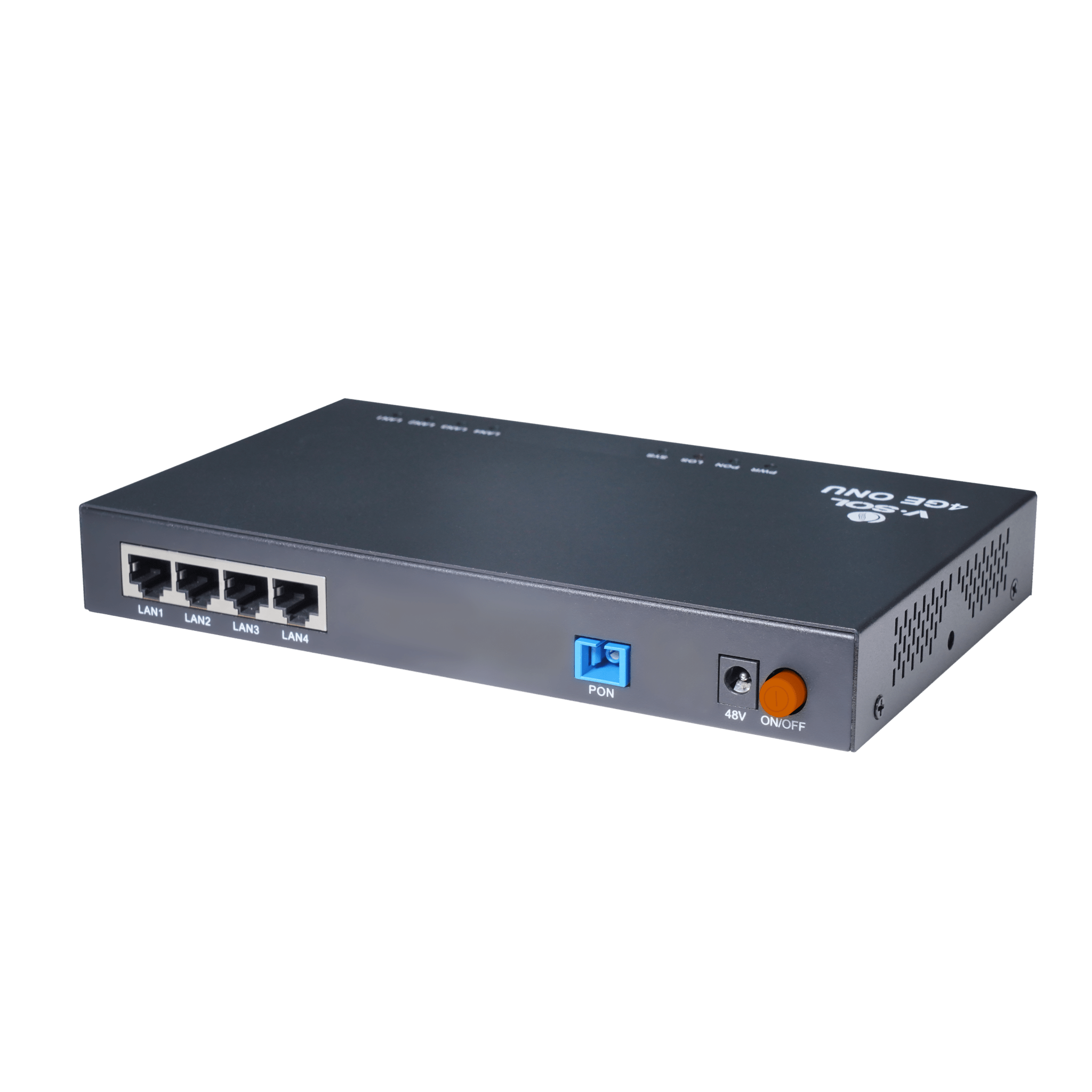 ONU Dual EPON/GPON / 4 Puertos PoE 802.3af/at Gigabit / 1 Puerto SC/UPC