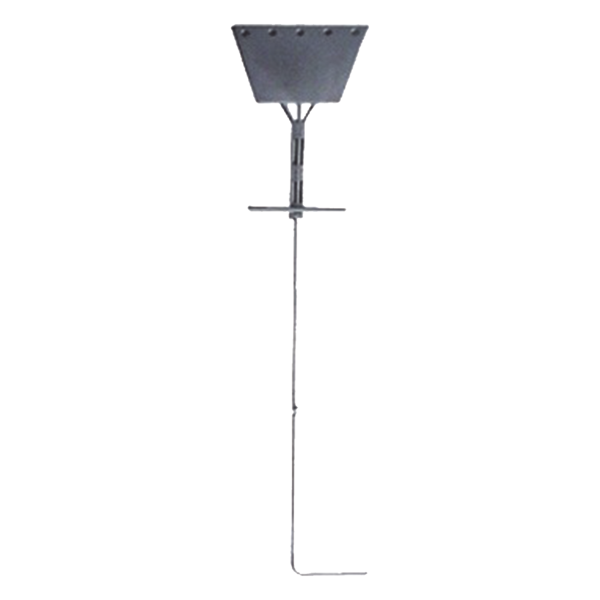 Ancla de Piso Tipo Paleta / 5 Orificios 1" / Acero ASTM A36 / Altura 210 cm / Galvanizado en Caliente / Viento 175 km/h — SYSCOM TOWERS · SKU SAZ-90G