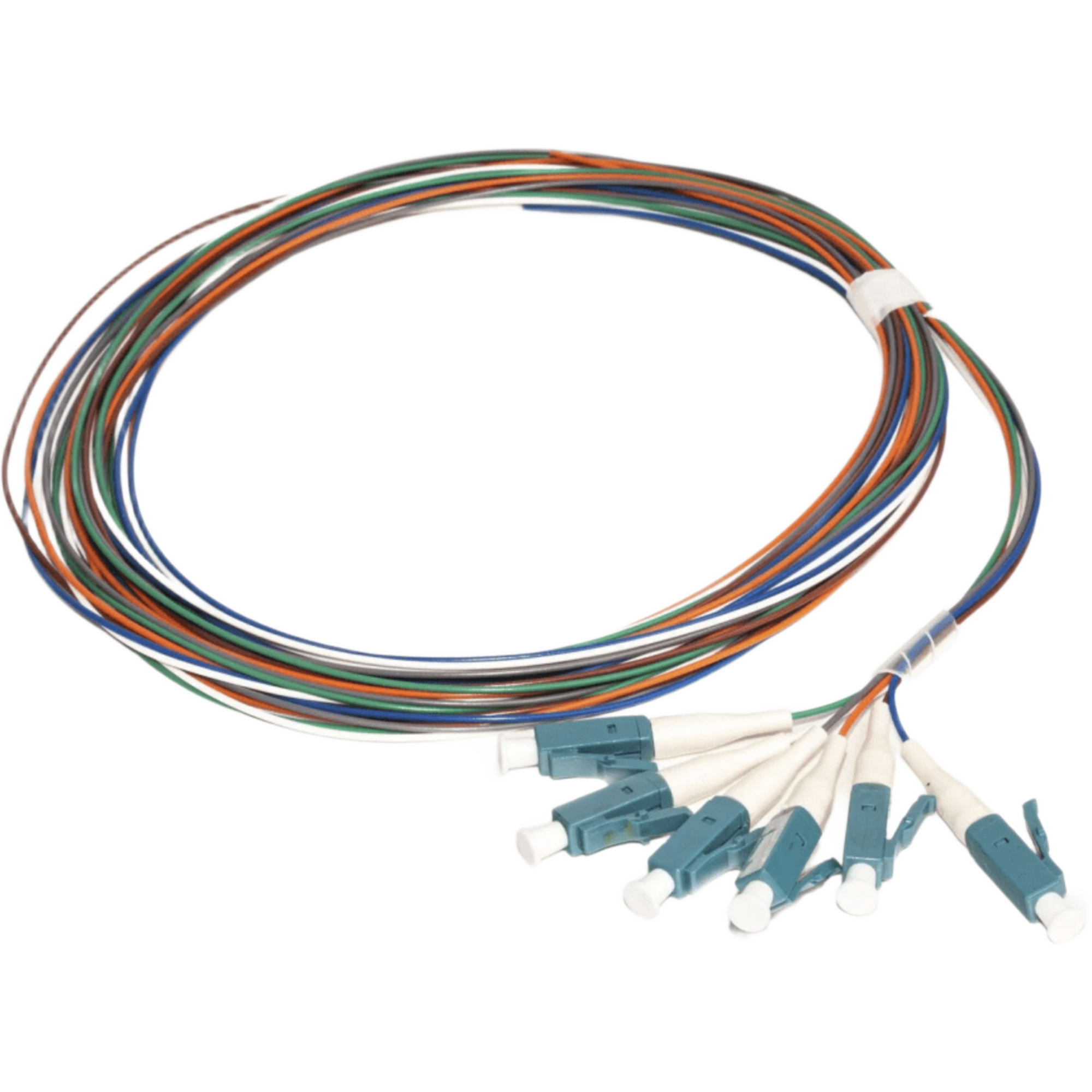 Kit de 6 Pigtails con Conector LC, Multimodo 50/125 OM3, 900um, de 1 Metro (3.28 Pies)
