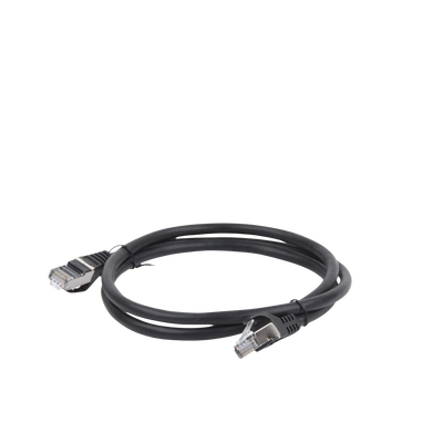 Cable de Parcheo FTP Cat6 - 1.0 Metro (3.28 Pies) - Negro