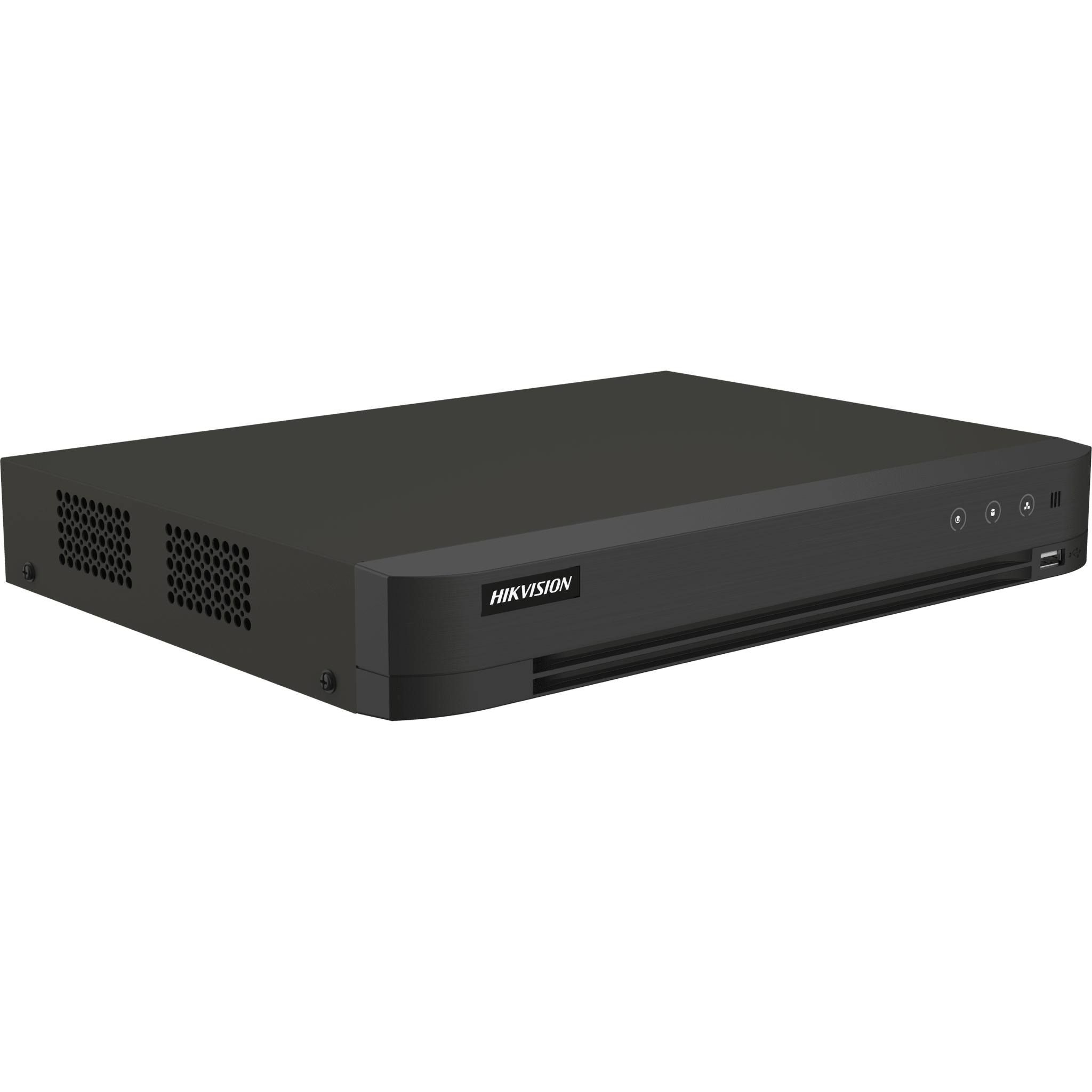 DVR 16 Canales TURBOHD + 16 Canales IP / 8 Megapixel (4K) / Audio Bidireccional / ACUSENSE / Audio Bidireccional / 1 Bahía de Disco Duro / Salida de Video en Full HD / H.265+