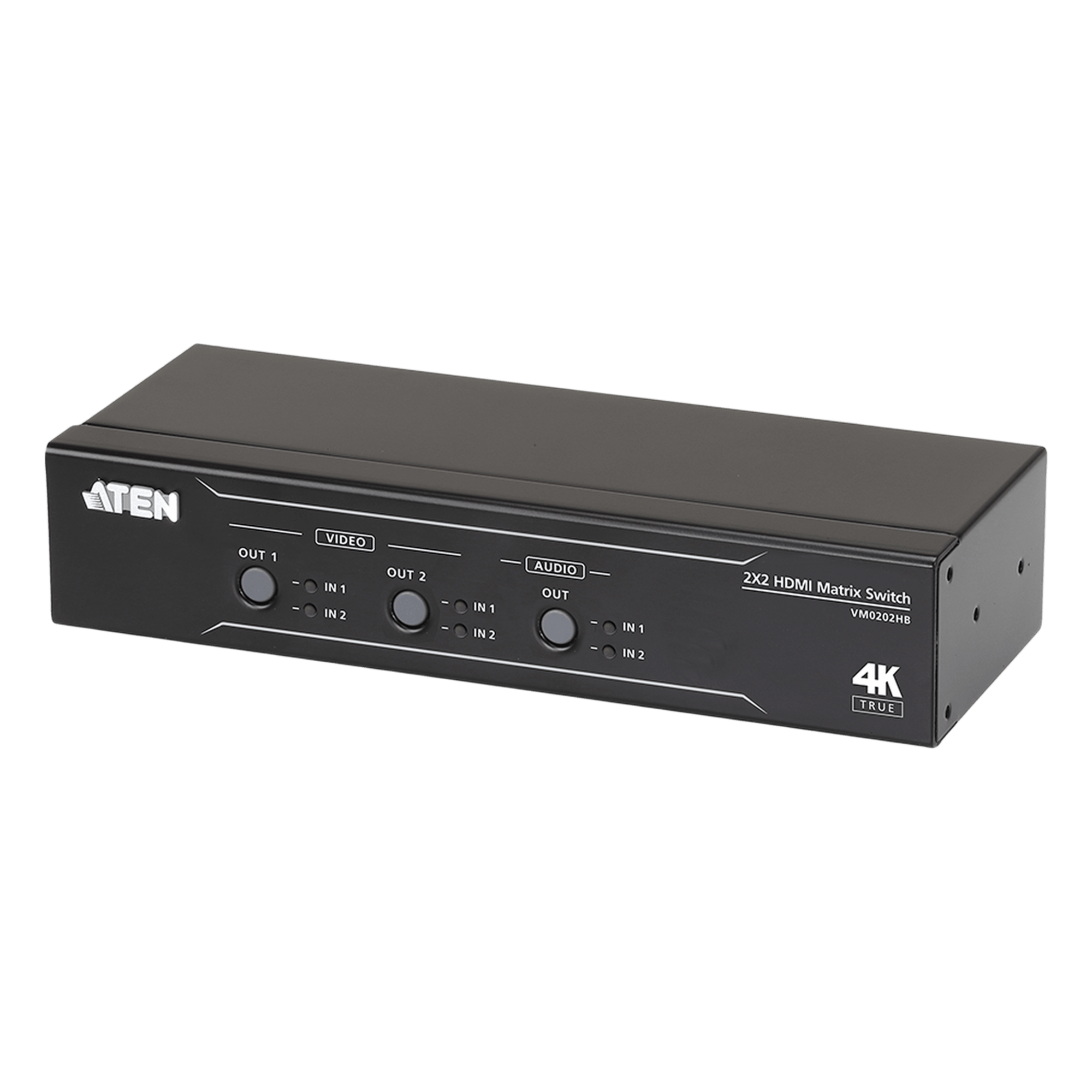Conmutador matricial HDMI 2 x 2 True 4K con desembebedor de audio — ATEN · SKU VM0202HB