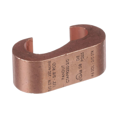 Conector de compresión a tierra de cobre Panduit CTAPR2/0-2-L, 1Pz