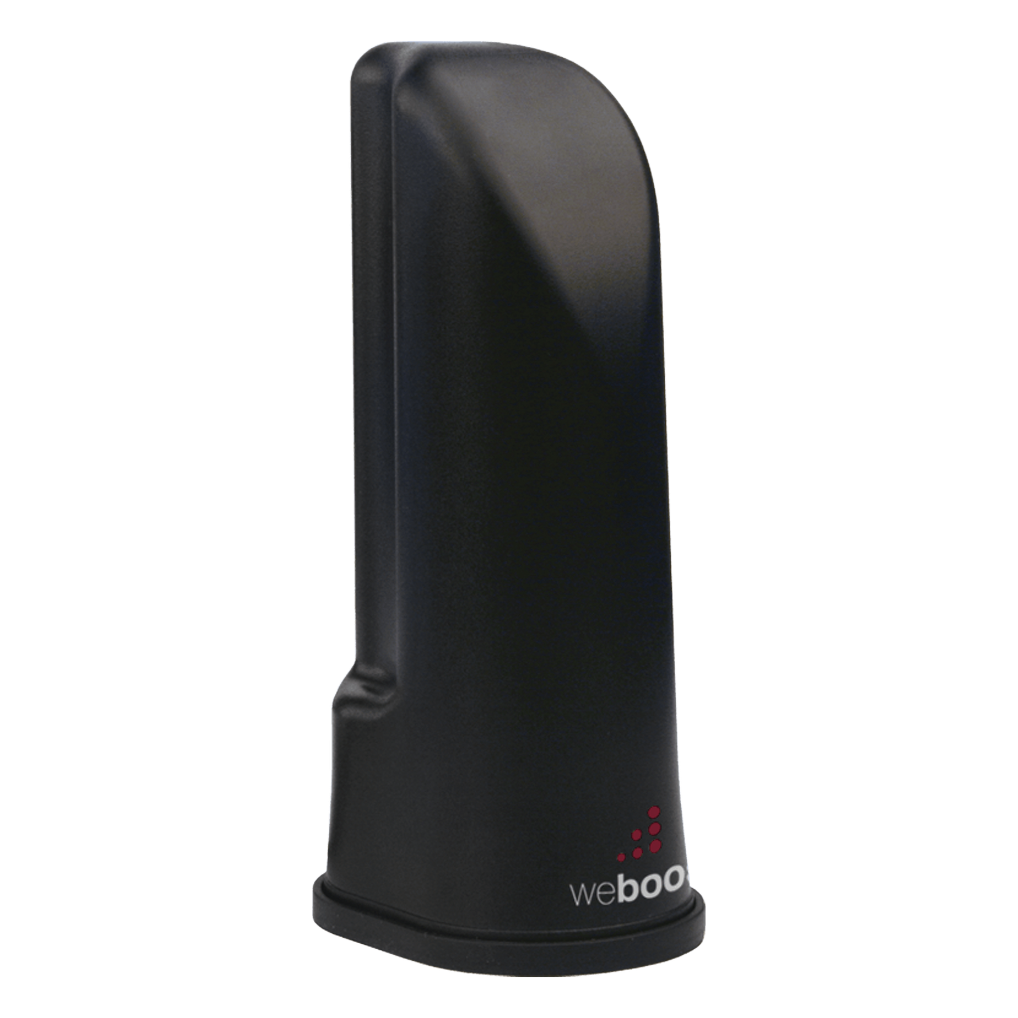 Antena de escritorio tipo cilindro color negra. Cubre las bandas de frecuencia celular. Especial para amplificadores y dispositivos celulares 4G y 3G. Con 1.52 m de cable RG-174 y con conector SMA macho. — WILSONPRO / WEBOOST · SKU 301-211