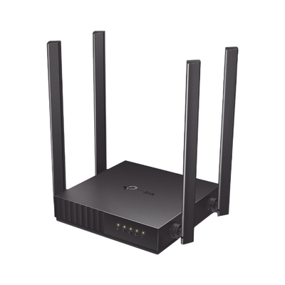 Router Inalámbrico doble banda AC, 2.4 GHz y 5 GHz Hasta 1200 Mbps, 4 antenas externas omnidireccional, 4 Puertos LAN 10/100 Mbps, 1 Puerto WAN 10/100 Mbps, Versión 6