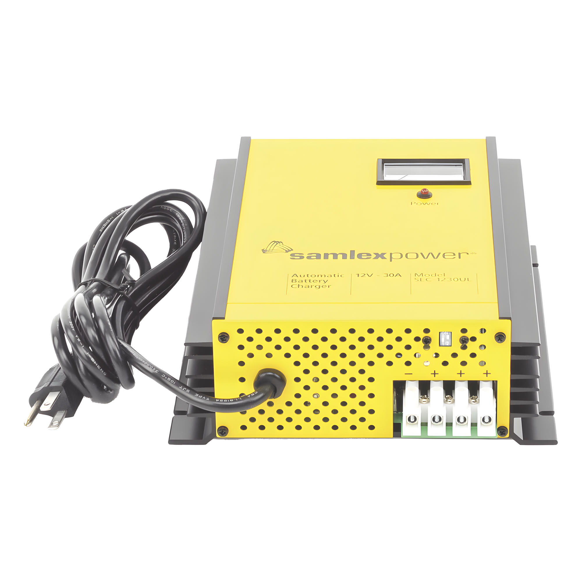 Cargador de Baterías de Plomo Ácido 12 Volts, 30 A / Bancos de 250 a 350 Ah — SAMLEX · SKU SEC-1230UL