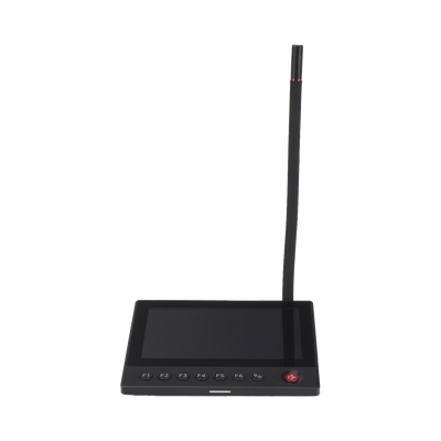 Micrófono IP | 12 VCD | Pantalla Touch 7" | Transmisión en Tiempo Real | Integración con HikCentral Professional — HIKVISION · SKU DS-QAZ1MP7G1