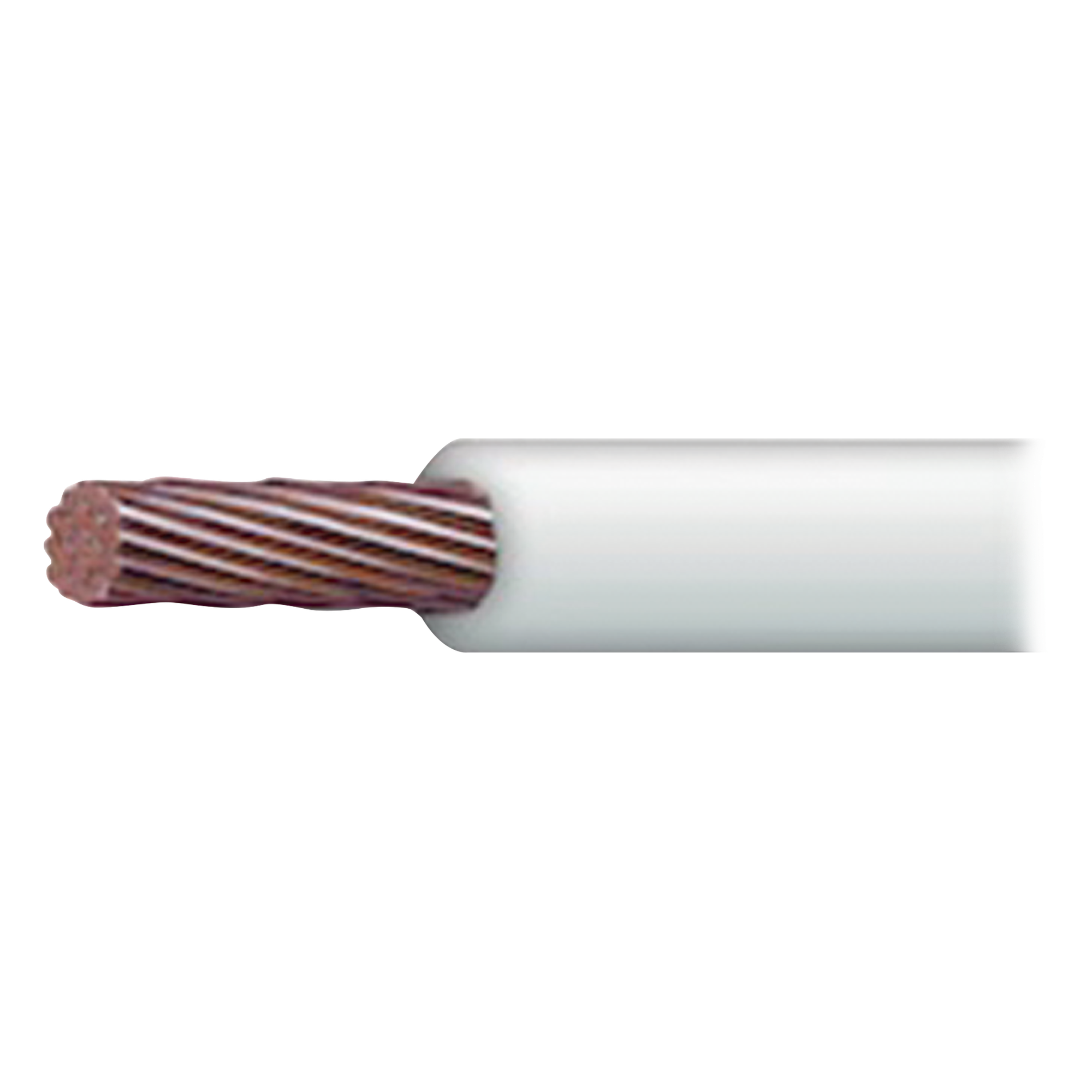 Cable Eléctrico 18 AWG Color Blanco, Conductor de Cobre Suave. Aislamiento de PVC, Auto-Extinguible. Bobina de 100 Metros (328.08 Pies) — INDIANA · SKU SLY-328-WHT/100
