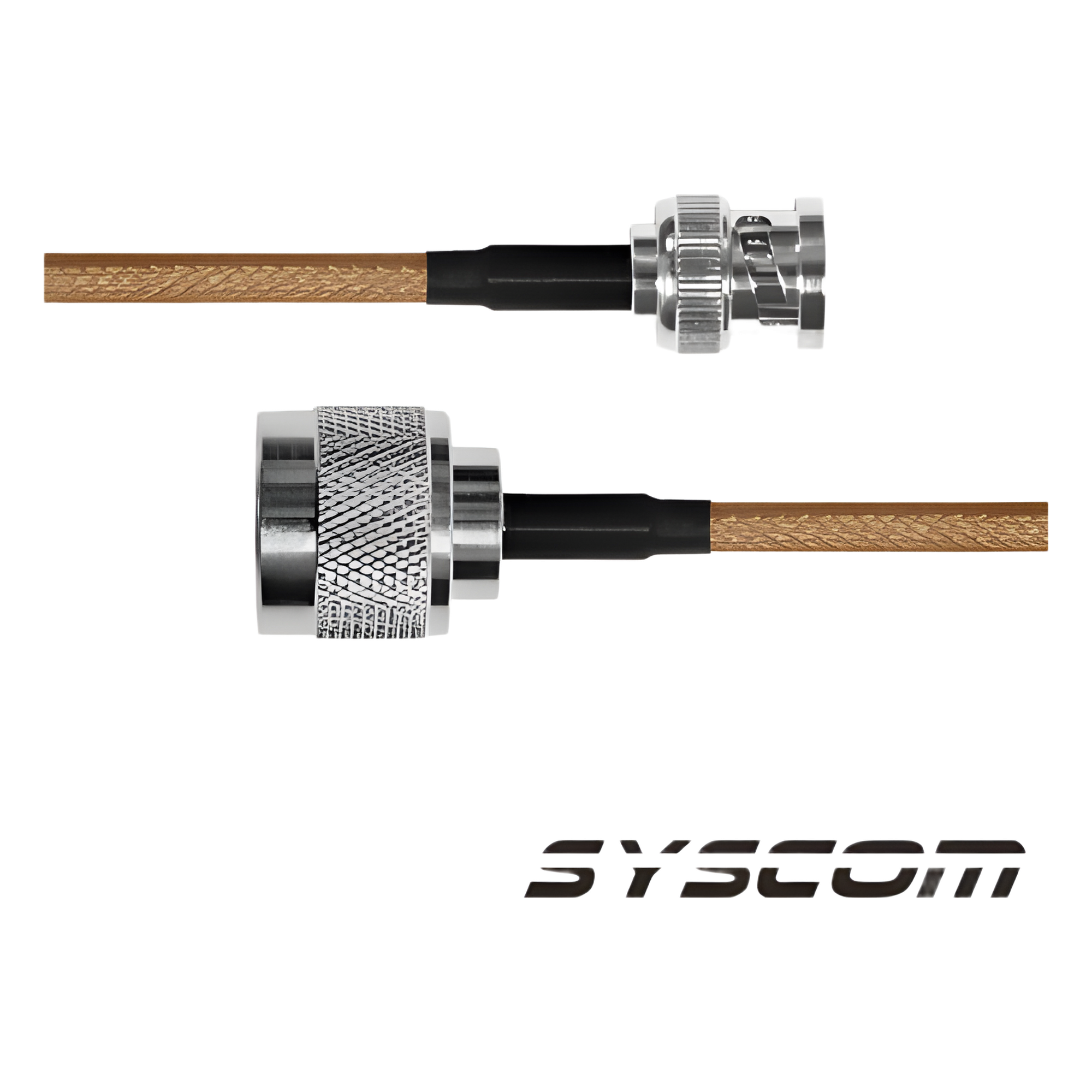 Cable RG-142/U de 60 cms, con conectores BNC Macho a N Macho. — EPCOM INDUSTRIAL · SKU SBNC-142-N-60