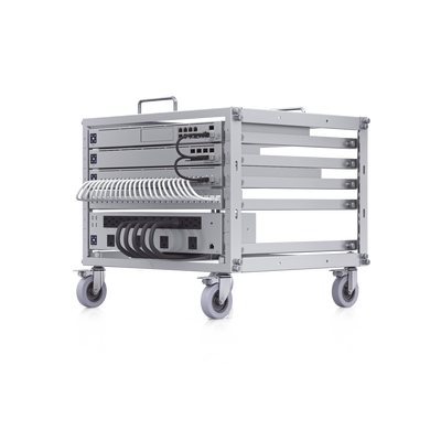 Rack Abierto 6U Compacto y Apilable sin Herramientas para Equipos UniFi, Ensamblaje Toolless, Ruedas con Seguro y Expansión a 12U con Kit de Apilado