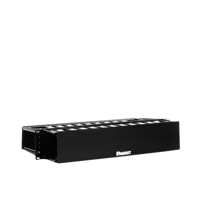 Organizador de Cables Horizontal PatchLink, Doble (Frontal y Posterior), Para Rack de 19in, 2UR