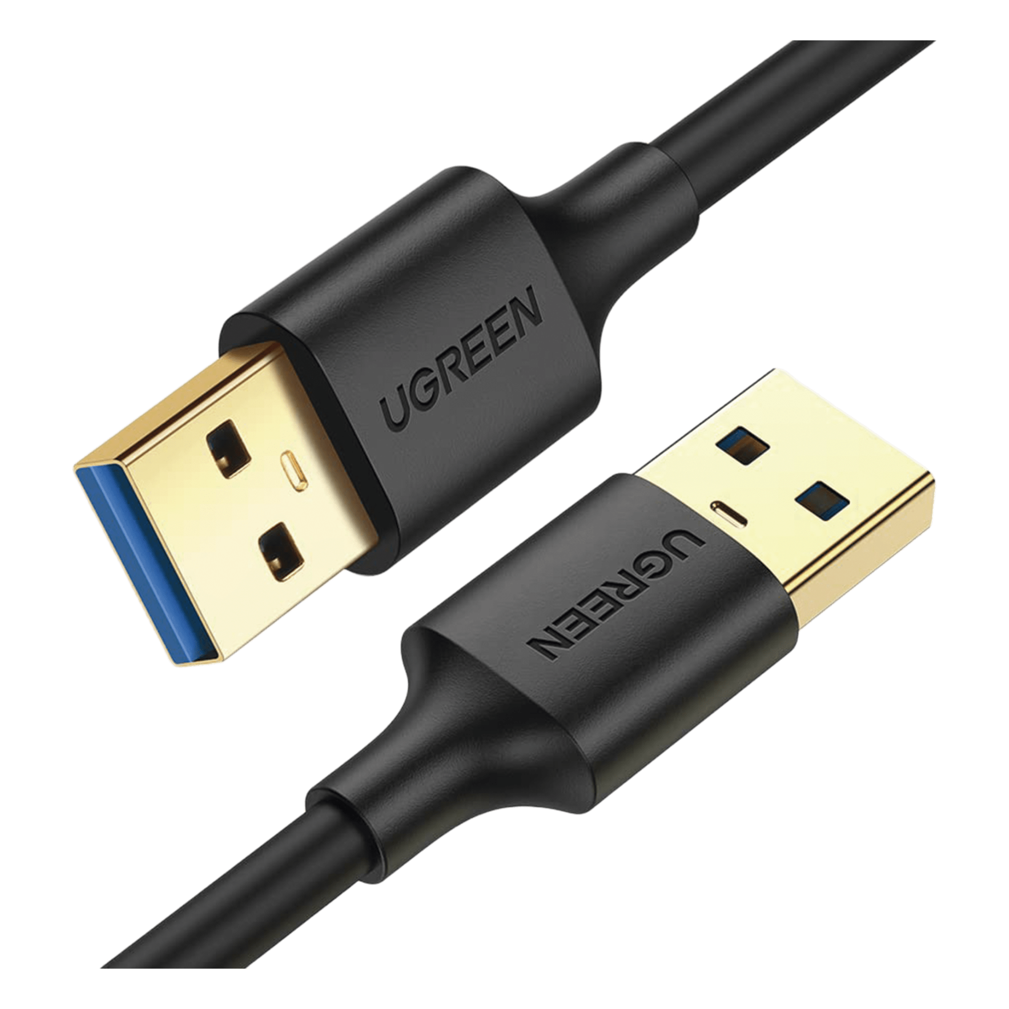 Cable USB-A 3.0 a USB-A 3.0 / 3 Metros / Macho a Macho / Conector Niquelado / Núcleo de Cobre Estañado / Blindaje Múltiple / Velocidad 5Gbps / No Requiere Controlador / Compatible con USB 2.0 Y USB 1.1 — UGREEN · SKU 90576