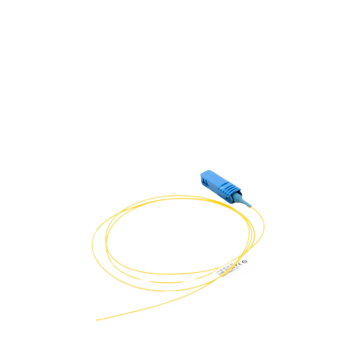 Pigtail de Fibra Óptica SC/UPC Simplex, Monomodo OS1/OS2 XGLO, OFNR, Color Amarillo, 1 Metro (3.28 Pies)