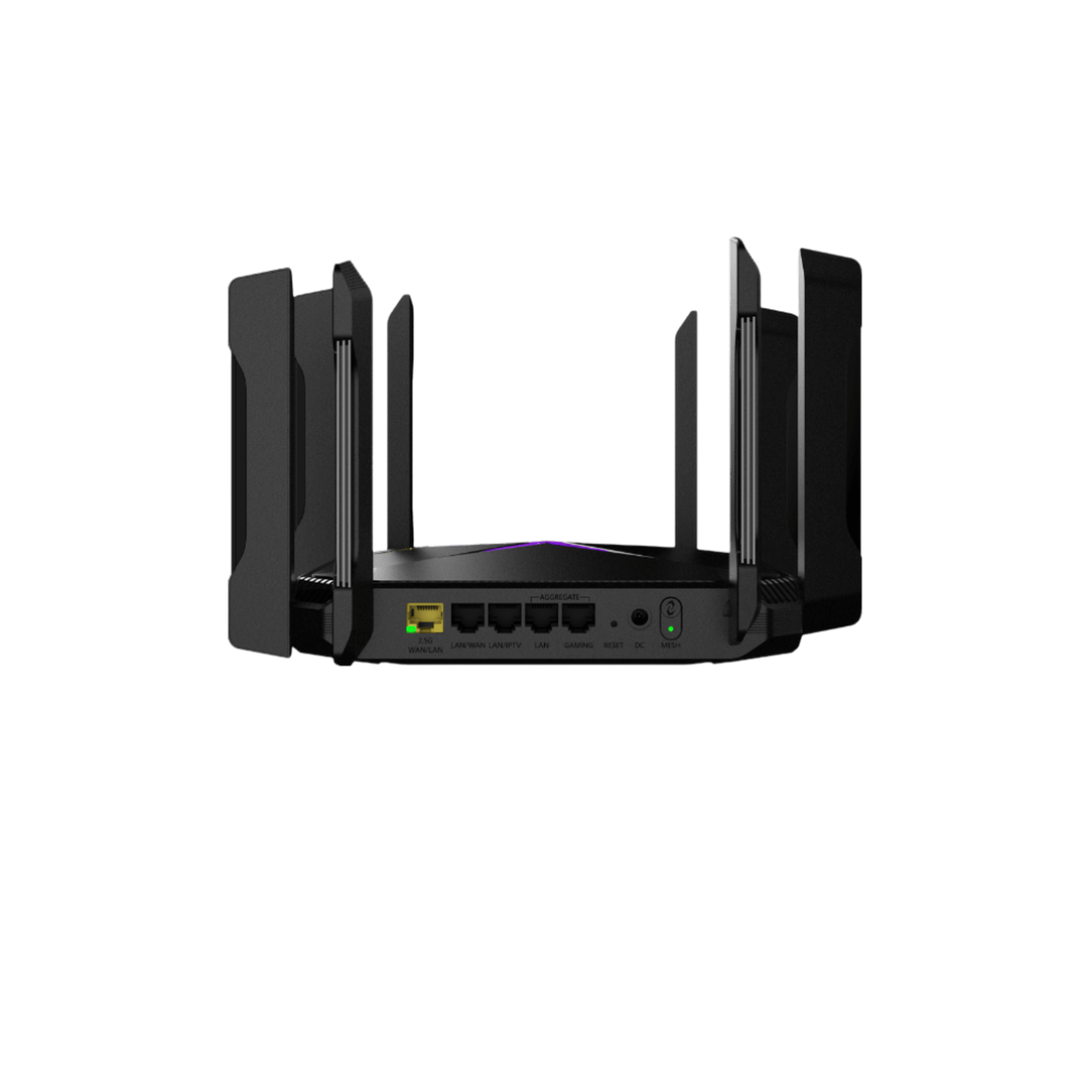 Home Router inalámbrico Wi-Fi 6 MESH , Diseñado para GAMING con doble puerto WAN Gigabit para Sumar Ancho de banda, 4 puertos LAN Gigabit., WI-FI 6 2x2 doble Banda