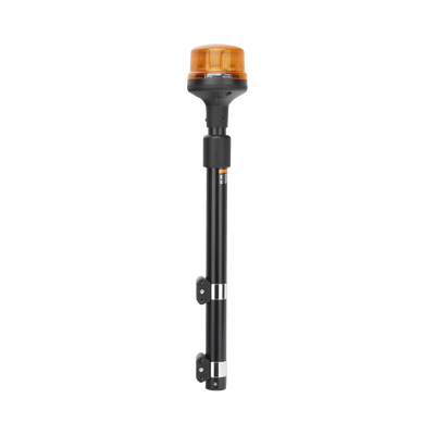 Luz Telescópica para Motocicletas de 8 LED, Ambar, Lente Ambar, SAE