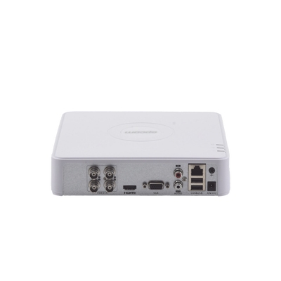 DVR 4 Canales TurboHD + 1 Canal IP / 2 Megapixel (1080p) Lite / Acusense Lite (Evita Falsas Alarmas) / Audio por coaxitron / 1 Bahía de Disco Duro / H.265+ / Salida de Vídeo Full HD