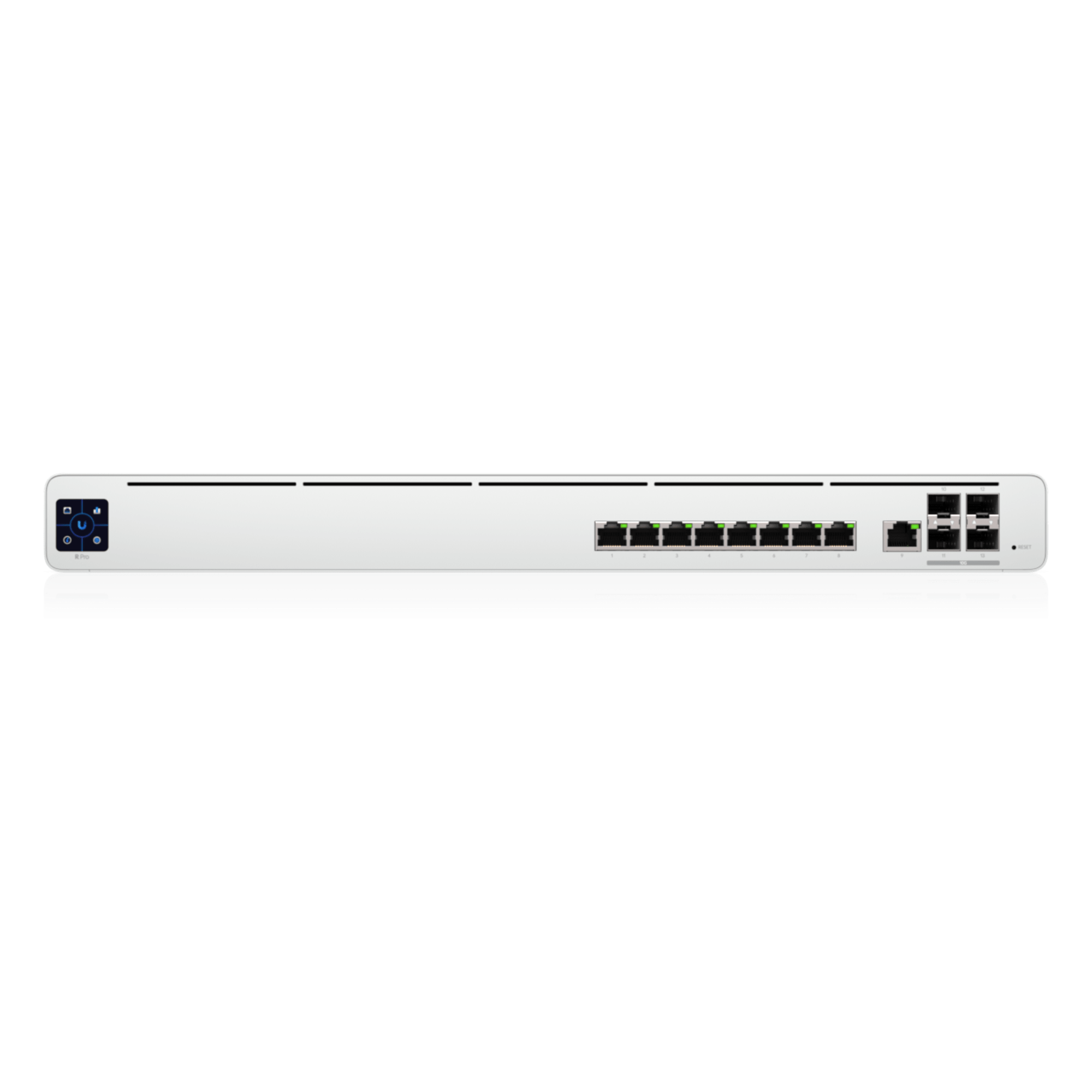 Router para ISP / 9 Puertos GbE RJ45 / 4 Puertos 10G SFP+ / Switch Capa 2 / NAT 9.5 Gbps / Pantalla Táctil 1.3" / Montaje en Rack