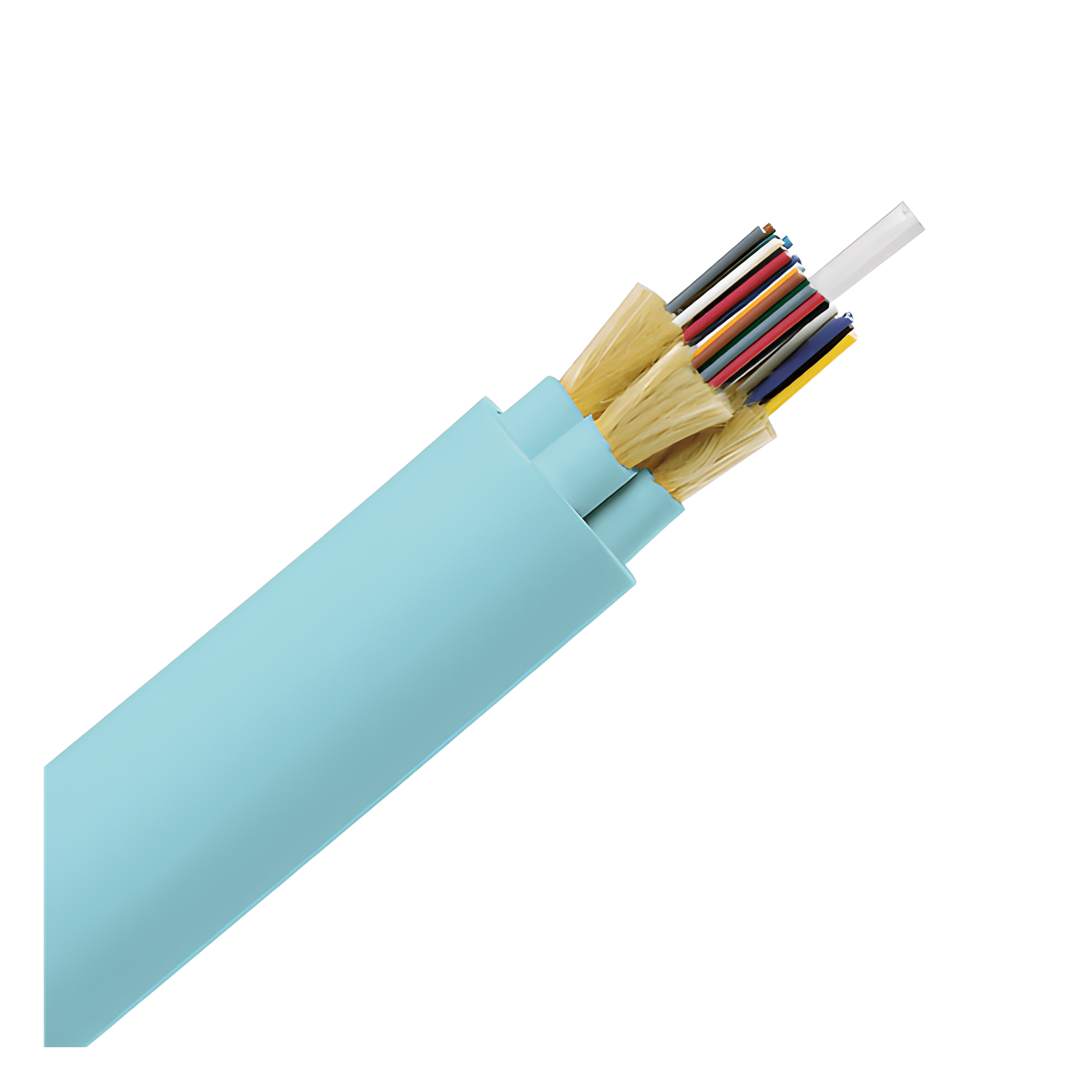 Cable de Fibra Óptica de 48 Hilos, Multimodo OM3 50/125 Optimizada, Interior, Tight Buffer 900um, No Conductiva (Dieléctrica), OFNR (Riser), Precio Por Metro — PANDUIT · SKU FODRZ48Y