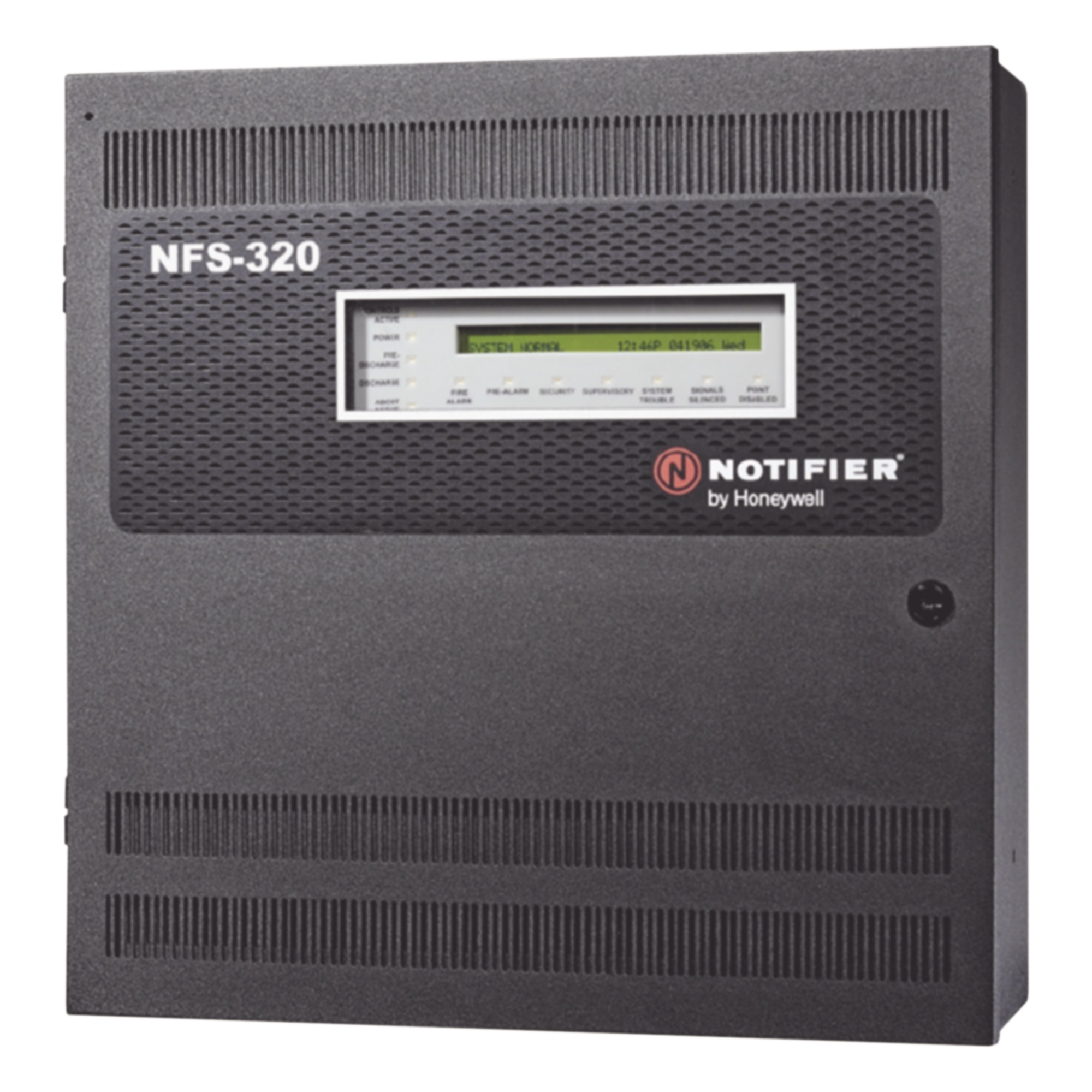 Panel de Detección de Incendio Inteligente Direccionable / 1 Lazo SLC / 318 Dispositivos / Red 200 Nodos / Interfaz Español / NAC 4 Circuitos — NOTIFIER · SKU NFS-320-SP