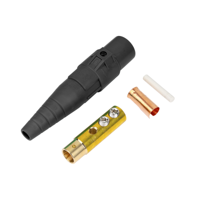 Conector Camlock Hembra / 400 Amperes / AC 600V / Abrazadera Compresión / Plástico Ingeniería / Varios Colores / Cable 2/0 AWG a 4/0 AWG — EPCOM PROAUDIO · SKU EPCAMLOCK400AFBLACK
