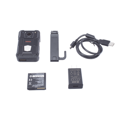 Body Camera Portátil / Grabación a 2K / Pantalla 2.4" LCD / IP67 / H.265 / 32 GB de Almacenamiento / GPS / WIFI / 3G y 4G / Fotos de Hasta 30 Megapixel / Micrófono Integrado