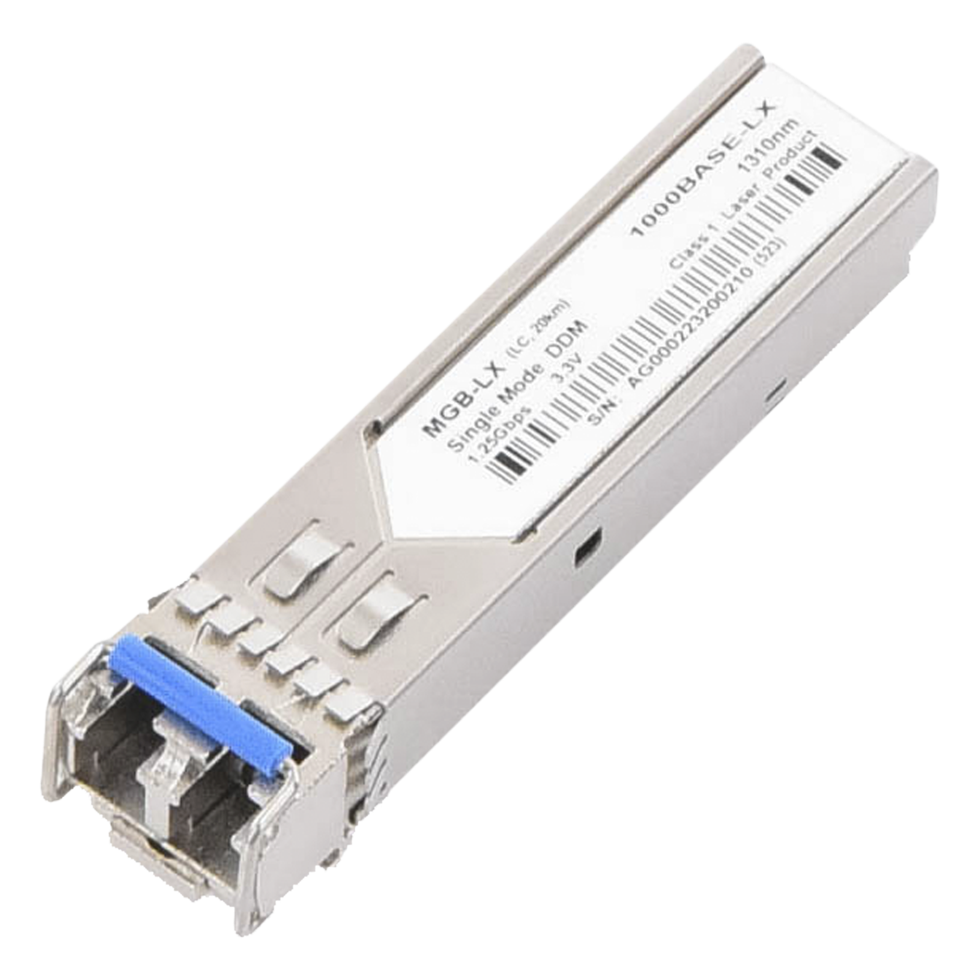 Paquete de 10 Piezas del Modelo (MGB-LX v2) del Transceptor mini-GBIC SFP 1G LC Duplex Para Fibra Monomodo de 20 Km — PLANET · SKU MGB-LX-10PCS