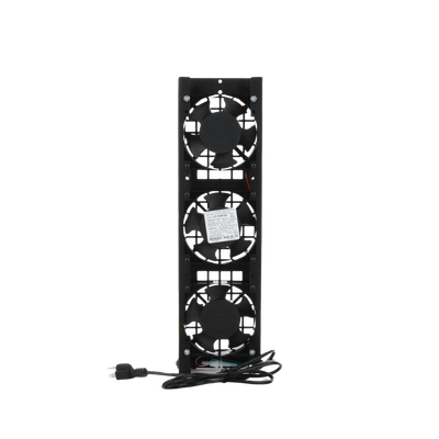 Kit de 3 Ventiladores 110 Vca (12 x 12 cm) con Clavija para Gabinete de Piso