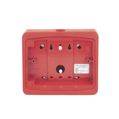 Caja de montaje en color rojo para anunciador remoto ANN-80