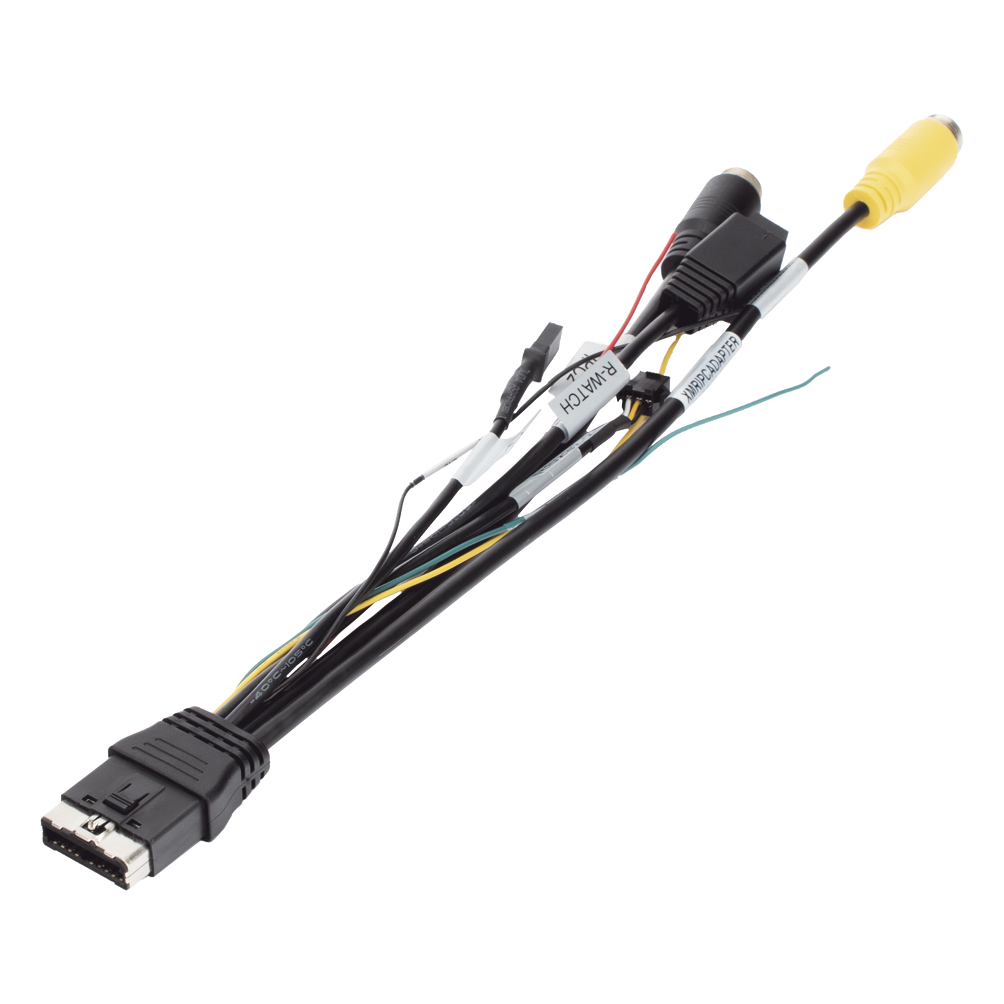 Cable adaptador / posibilita la inclusión de un canal IP, incorpora salida de video conector tipo aviación 4 pines y datos RS485 / compatible con modelo XMR406NAHD — EPCOM · SKU XMRIPCADAPTER